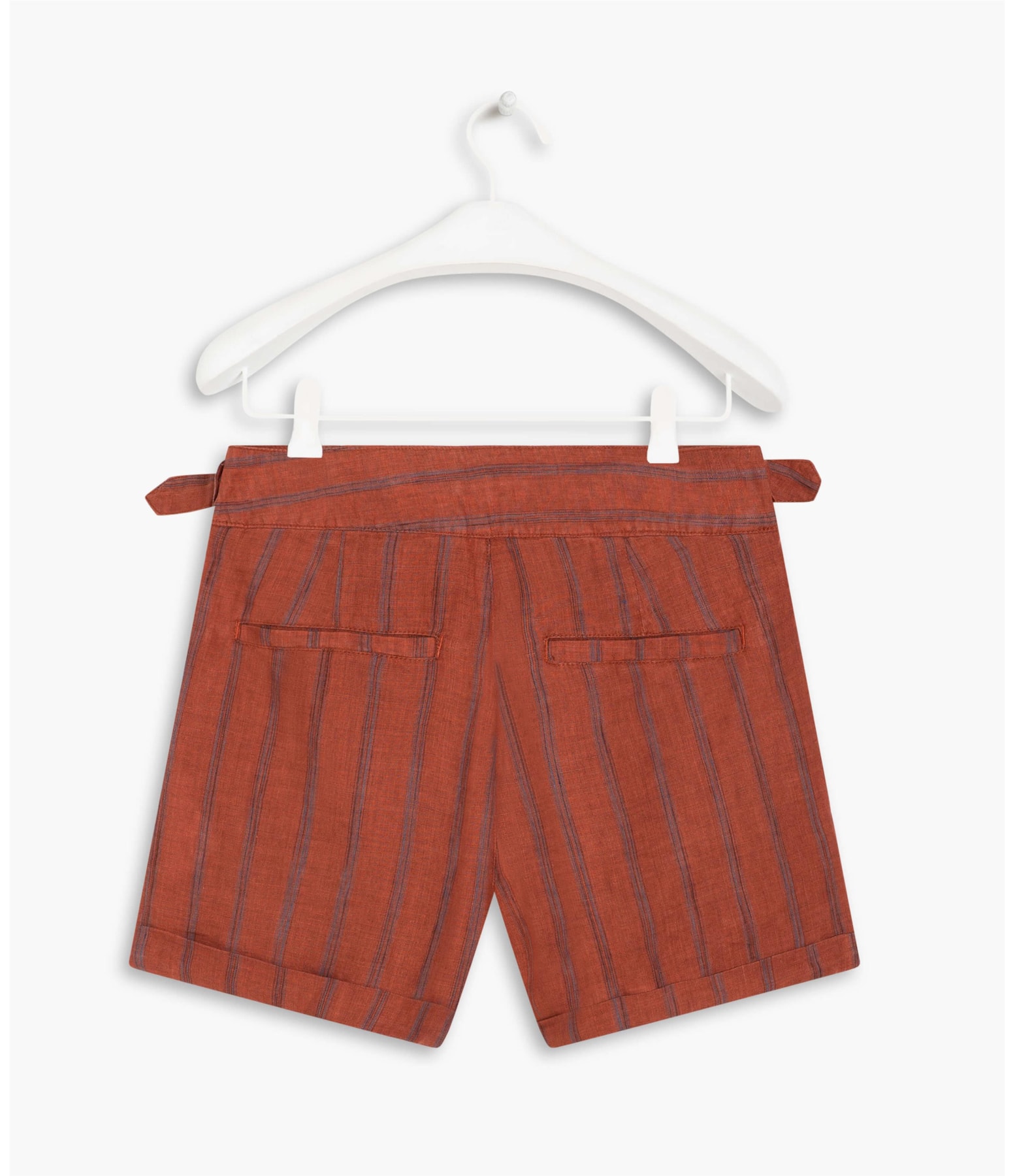 Short Linho  Sue Stripe Vinho