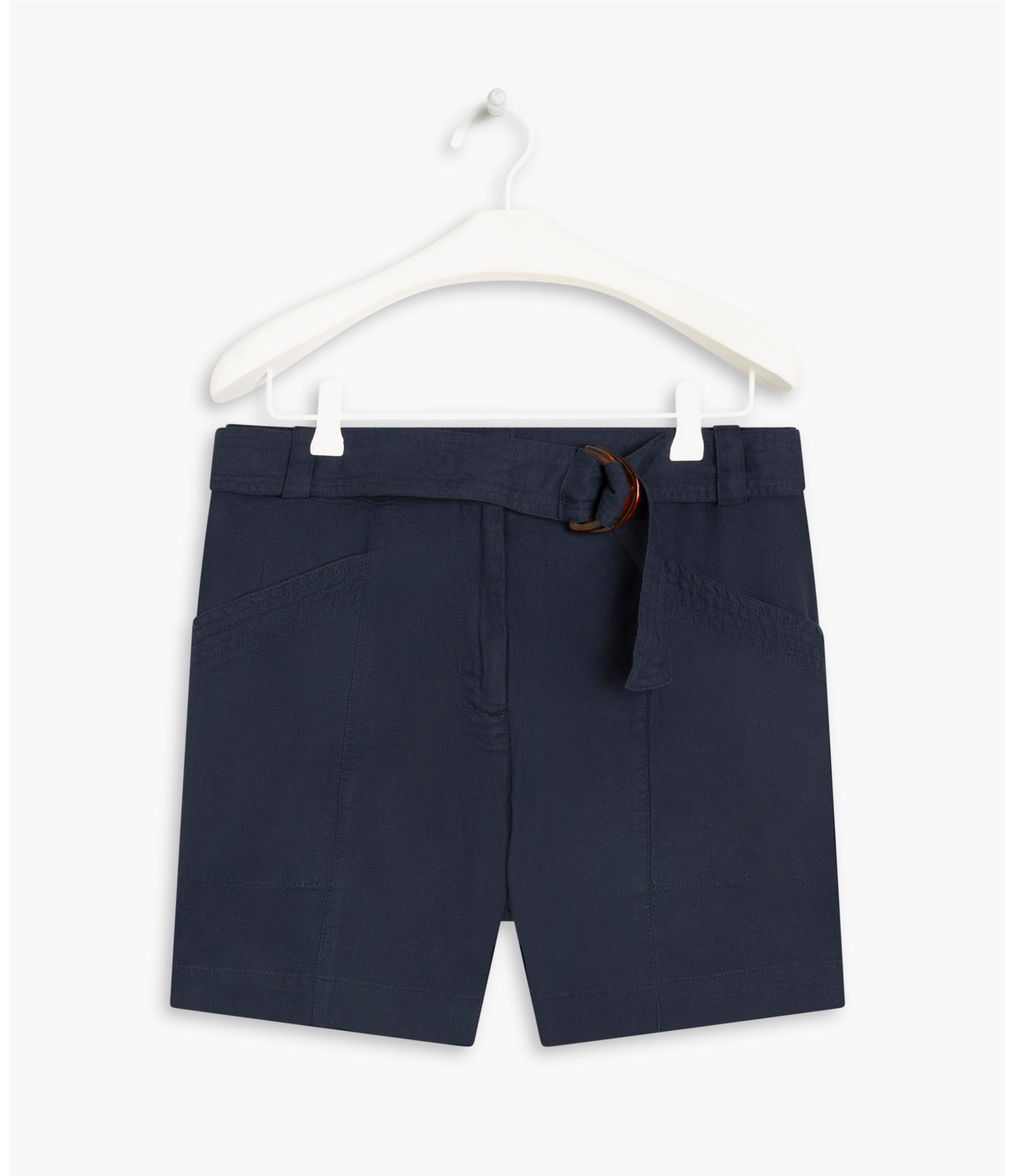Short Linho  Zuri Dark Navy