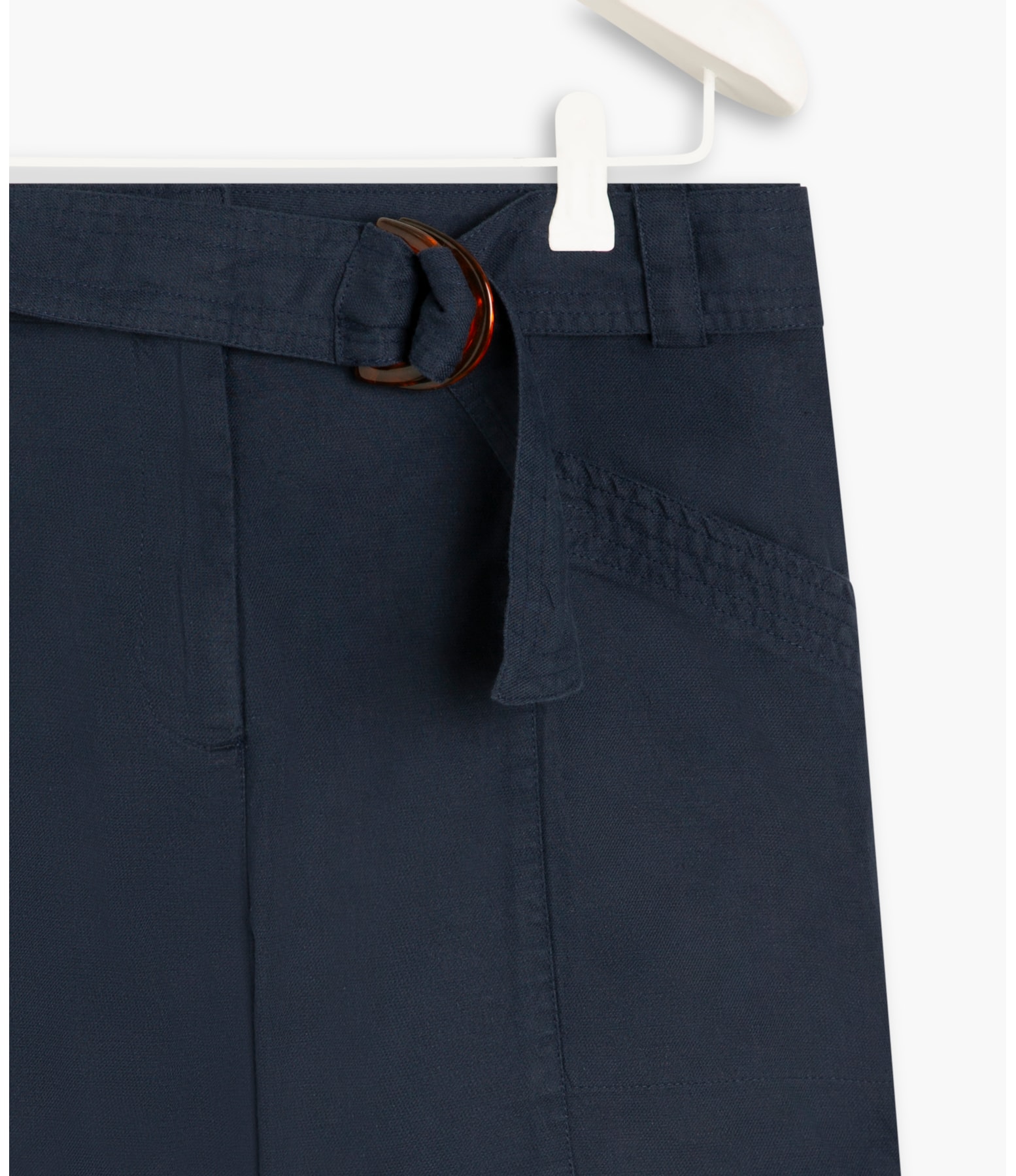 Short Linho  Zuri Dark Navy