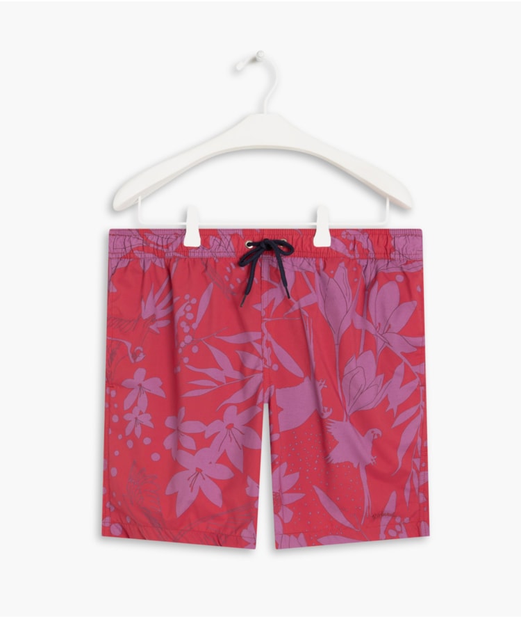 Short Praia Arara Cereja