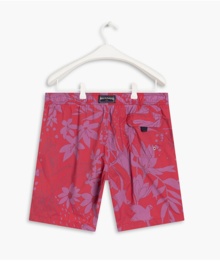 Short Praia Arara Cereja
