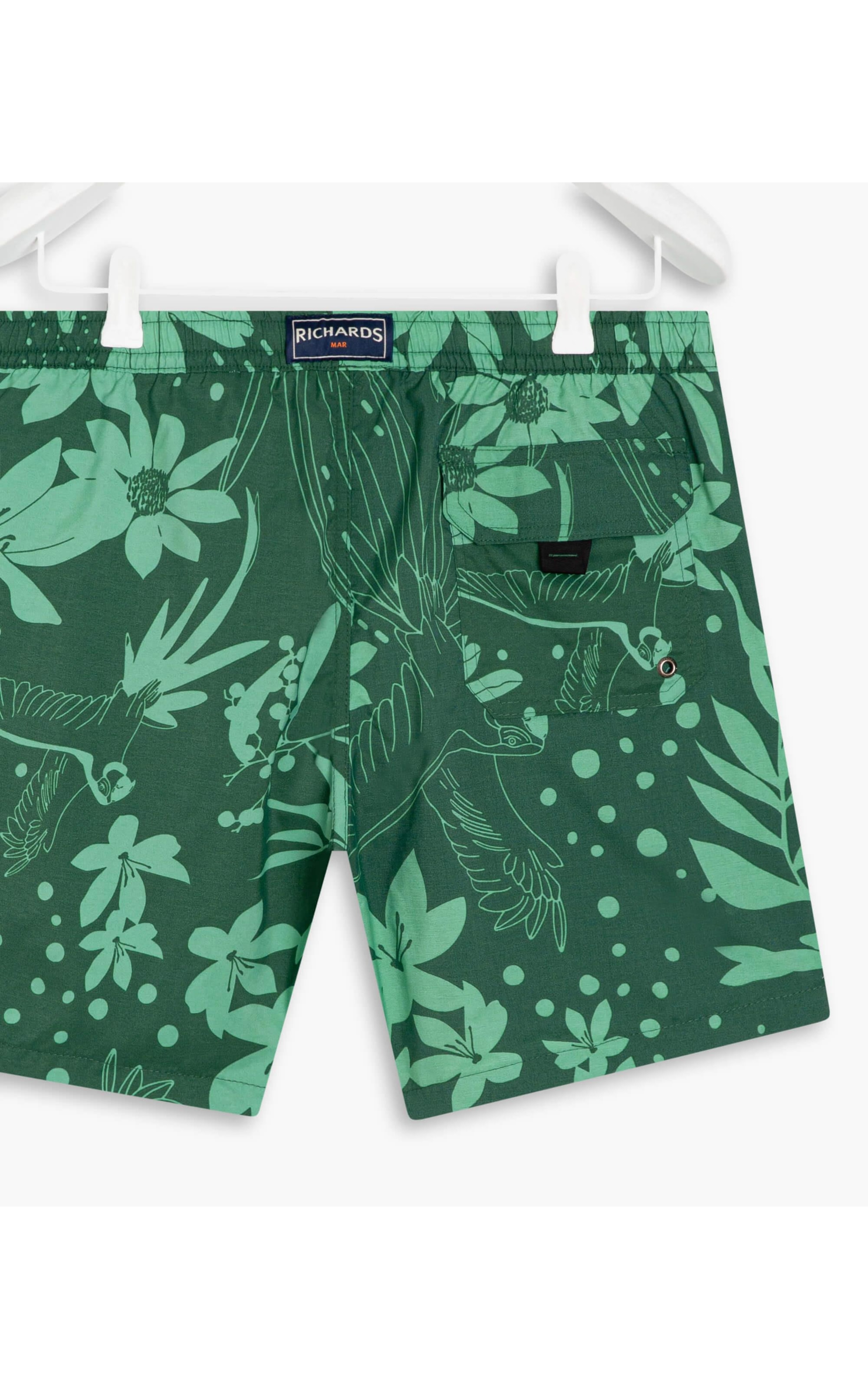Short Praia Arara Verde Escuro
