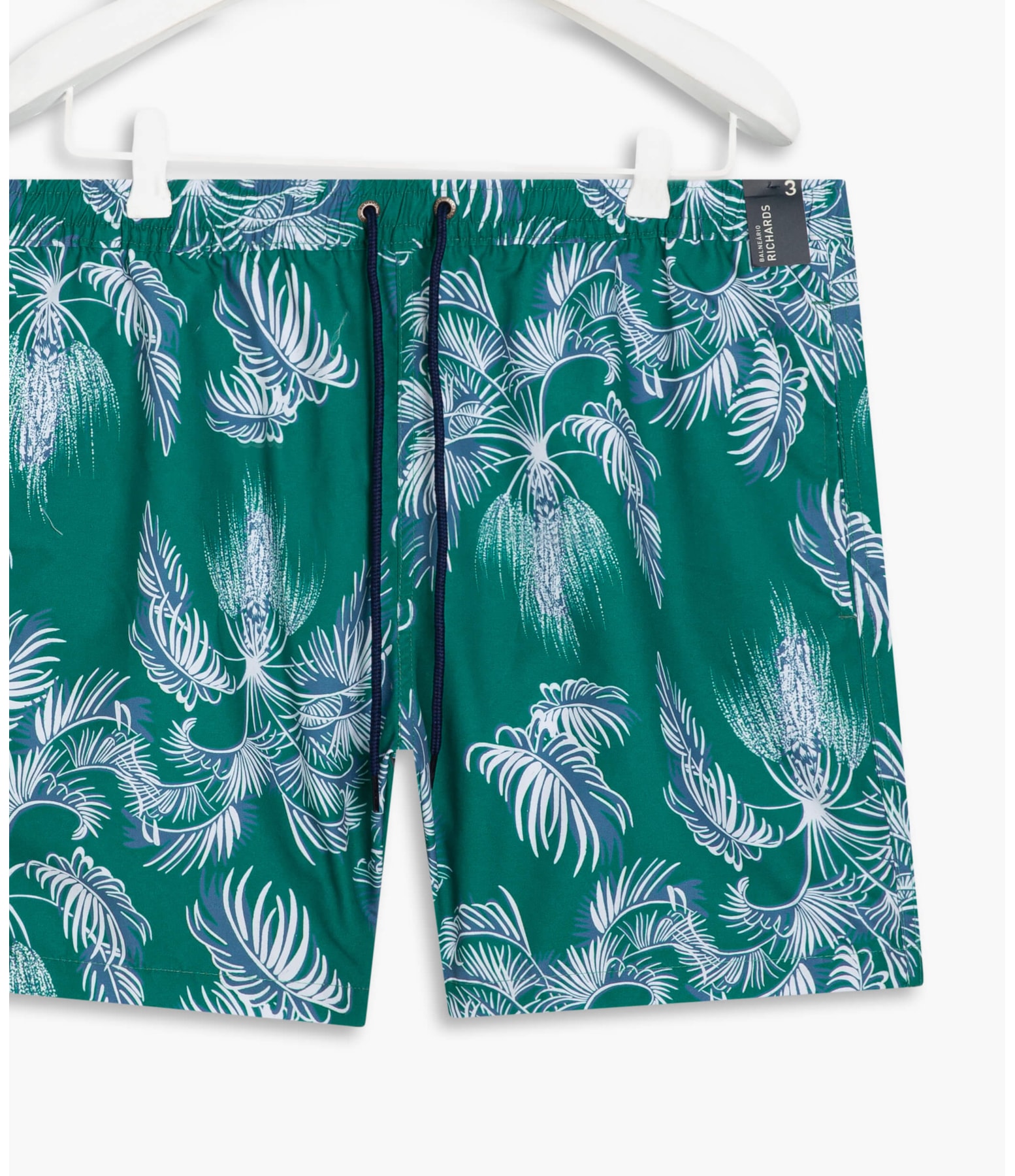  Short Praia Coqueiro Dots Verde Escuro