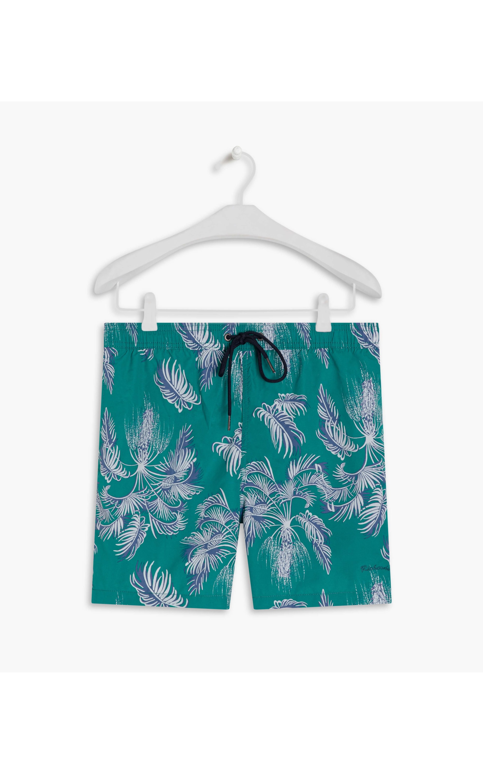  Short Praia Coqueiro Dots Verde Escuro