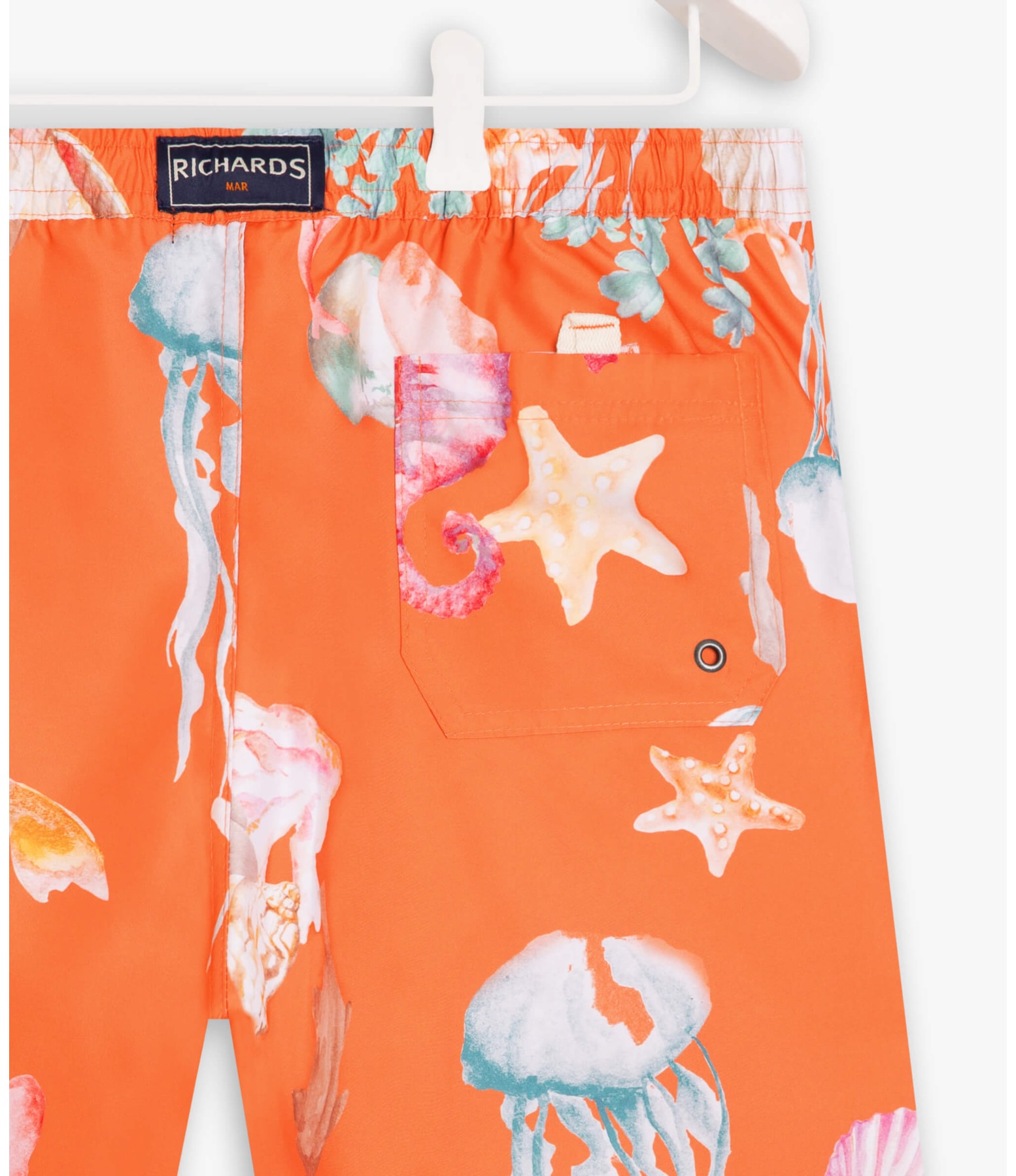  Short Praia Corais Laranja