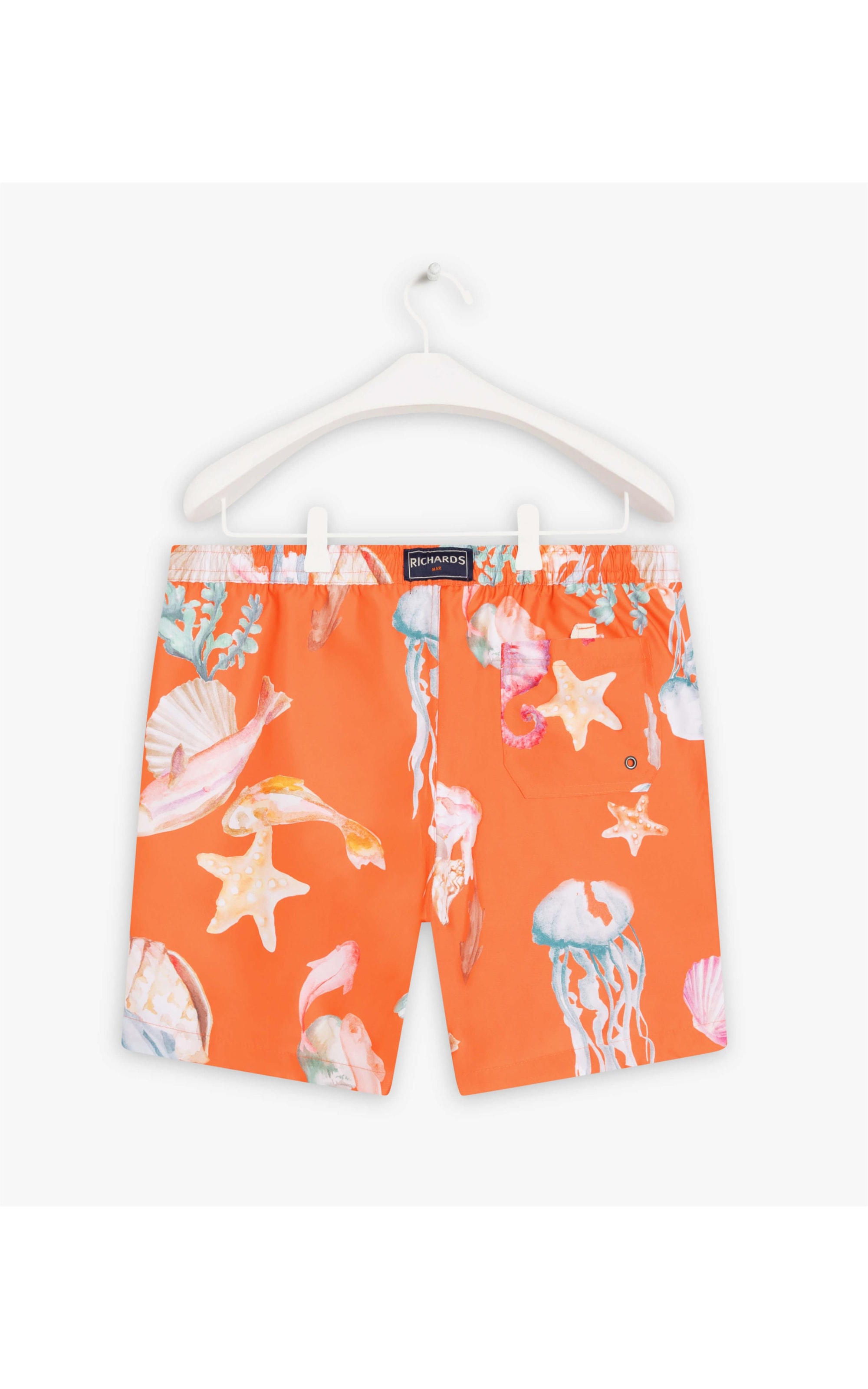  Short Praia Corais Laranja