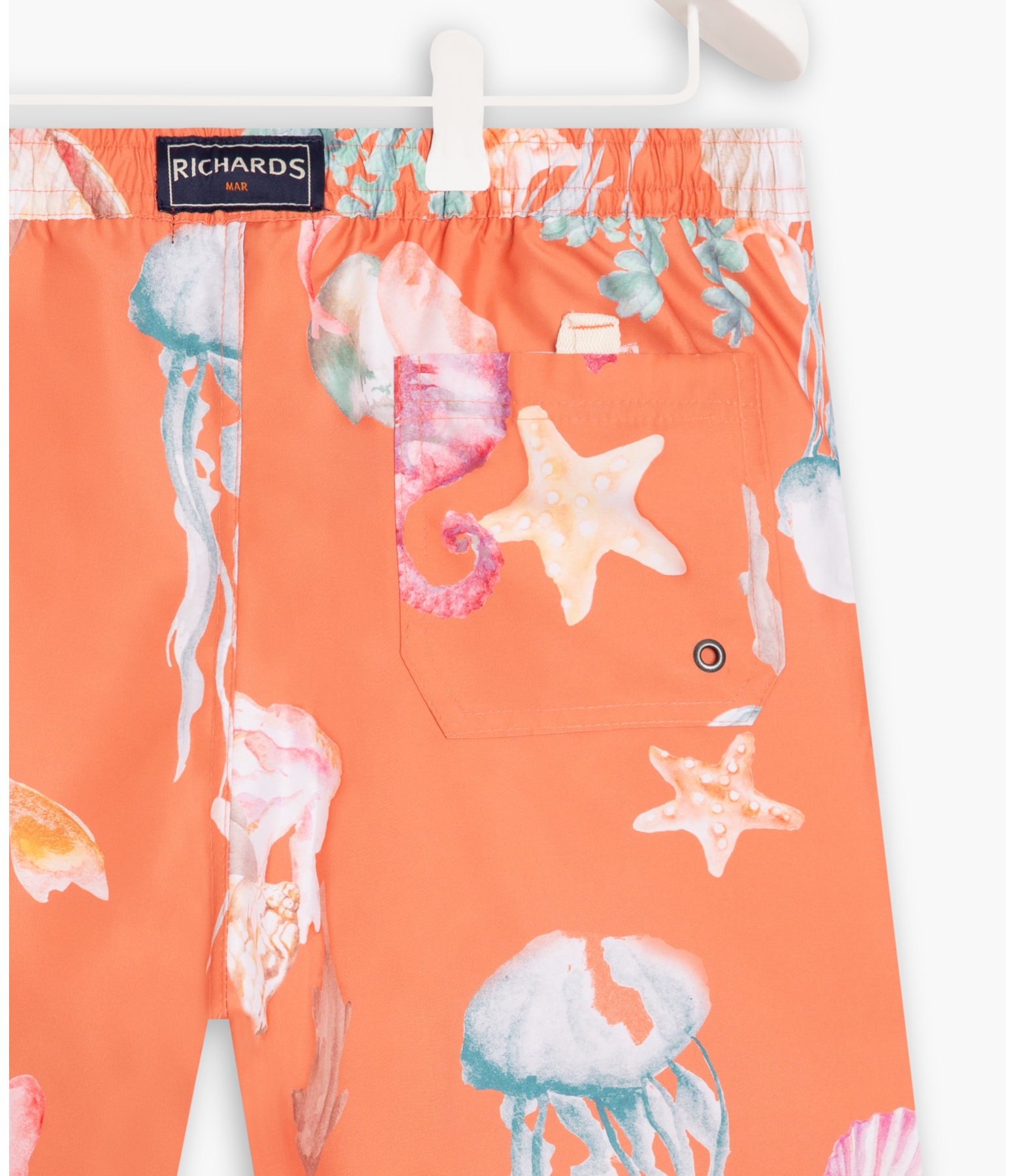 Short Praia Corais Laranja