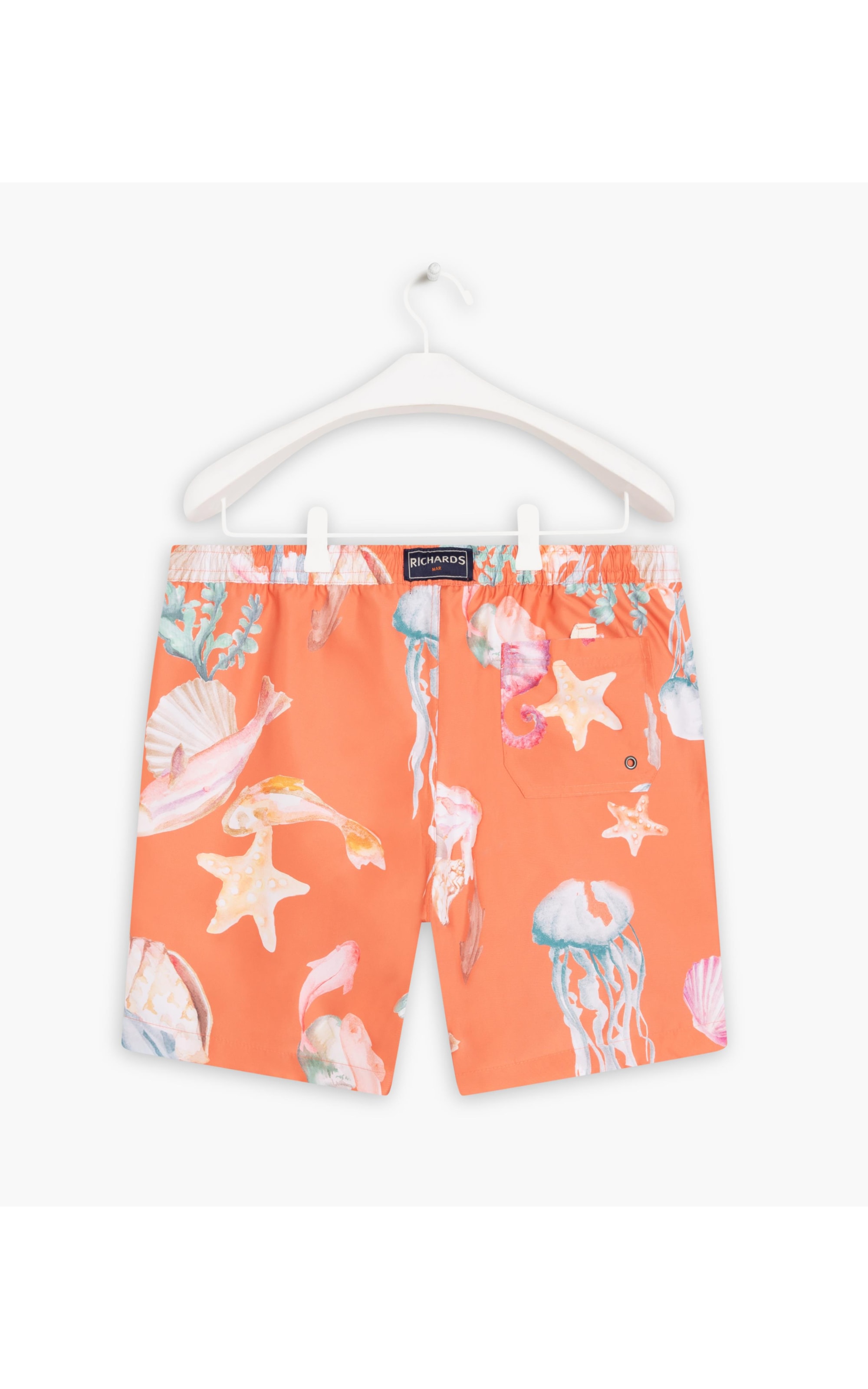 Short Praia Corais Laranja