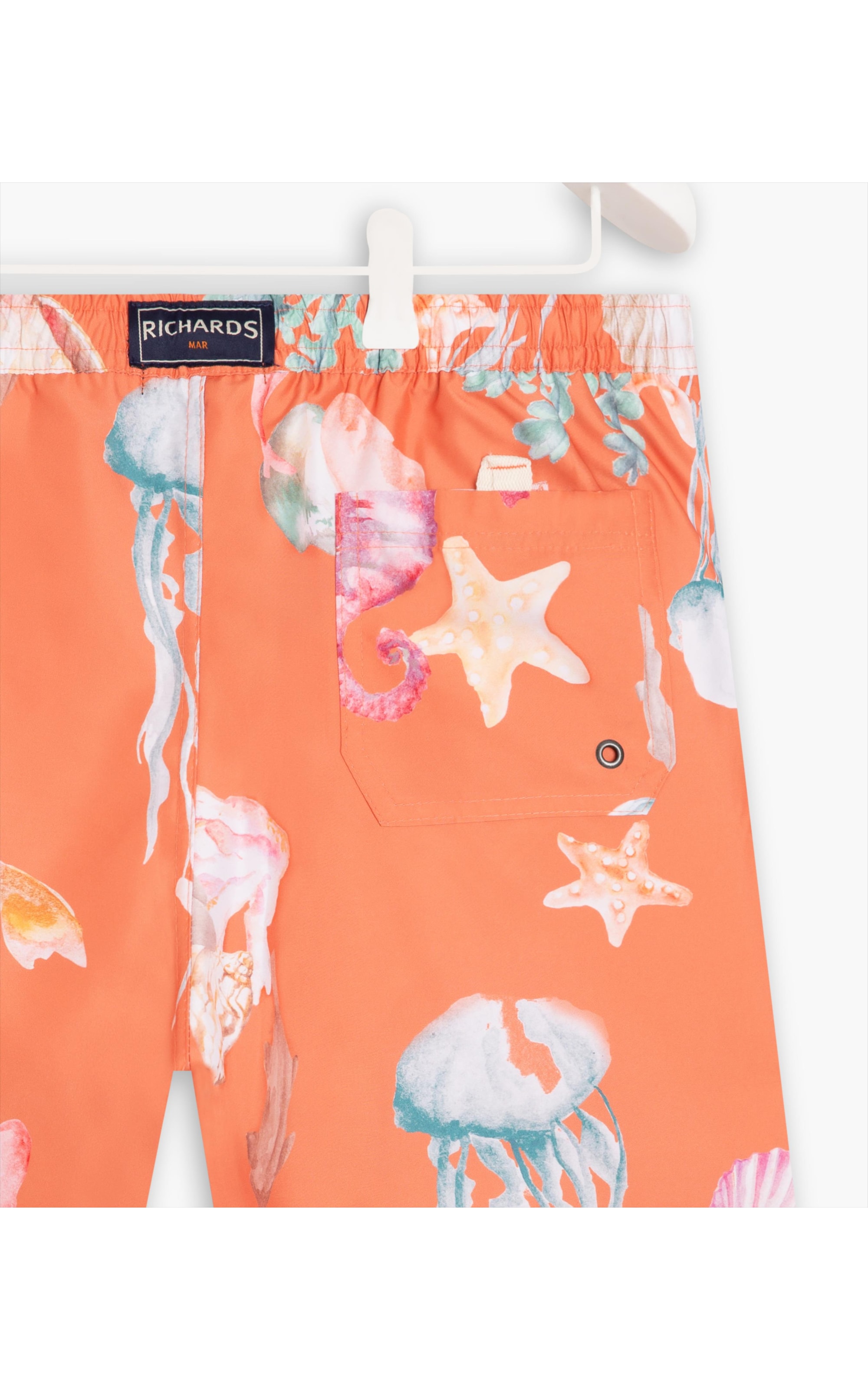 Short Praia Corais Laranja