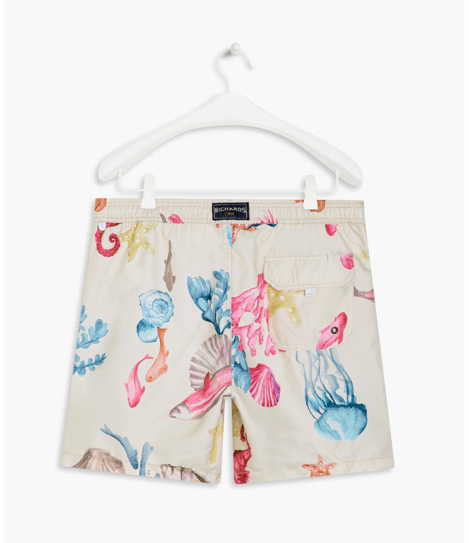 Short Praia Corais Off White