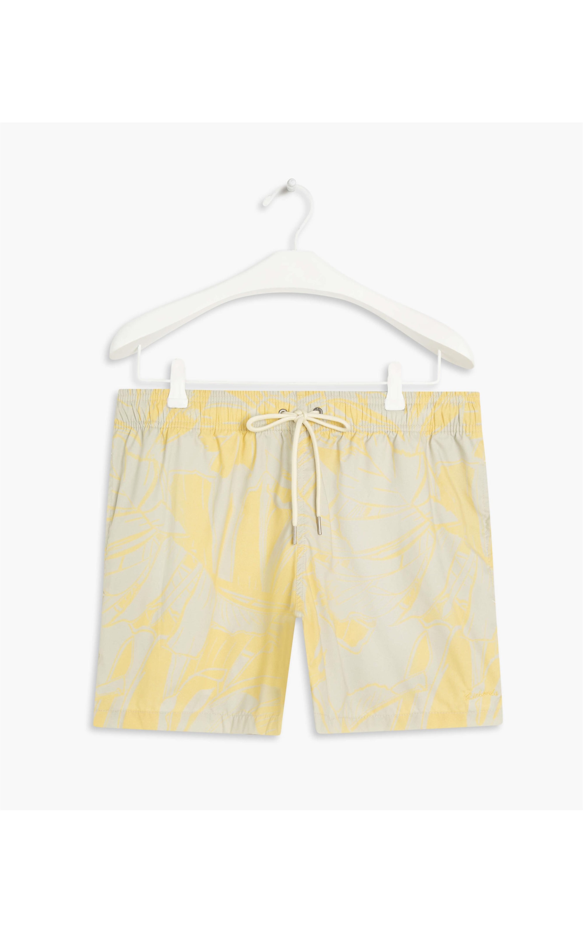 Short Praia Costela de Adao Amarelo