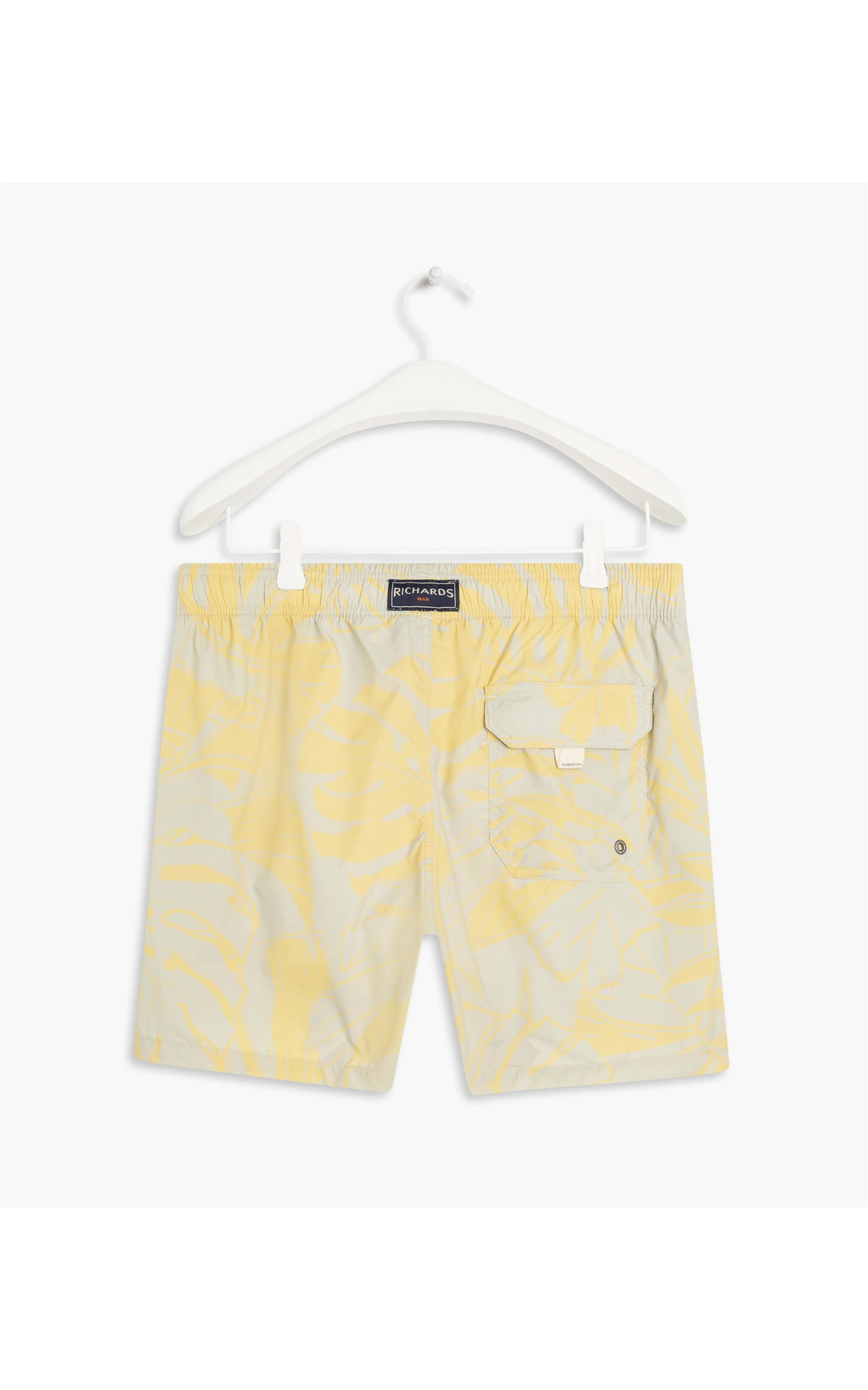 Short Praia Costela de Adao Amarelo