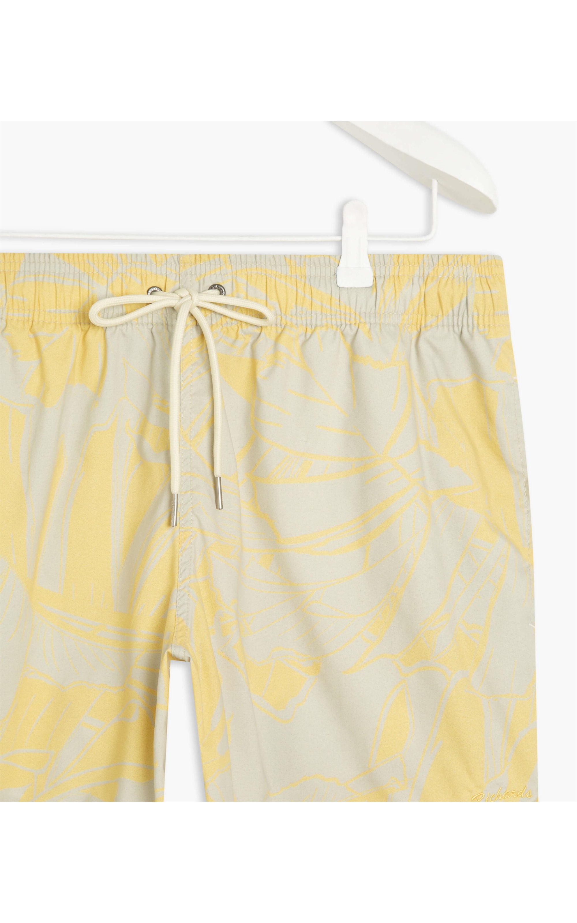 Short Praia Costela de Adao Amarelo