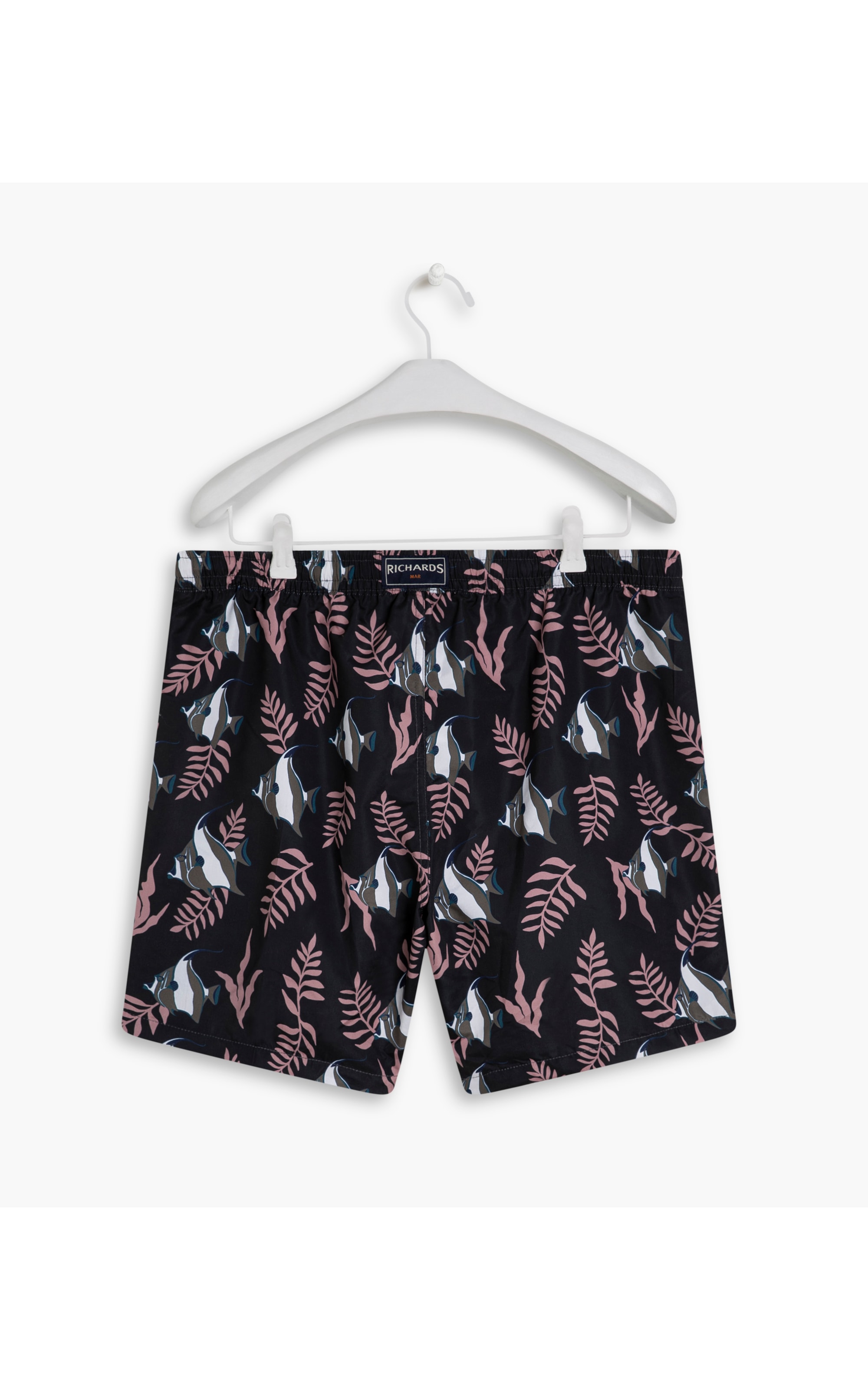 Short Praia Estampa Big Fish Azul Dark Navy