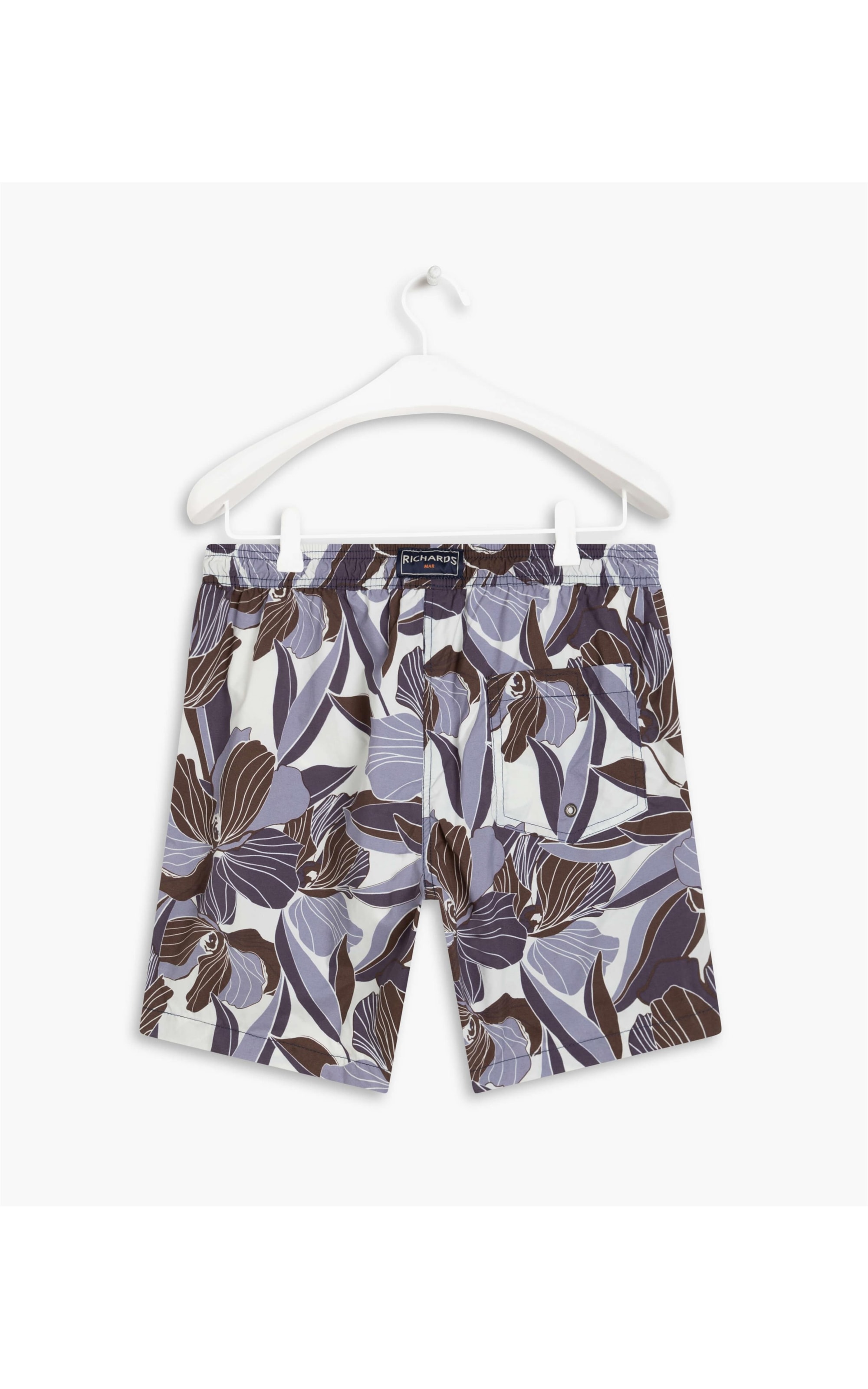 Short Praia Estampa Dust Azul Bic