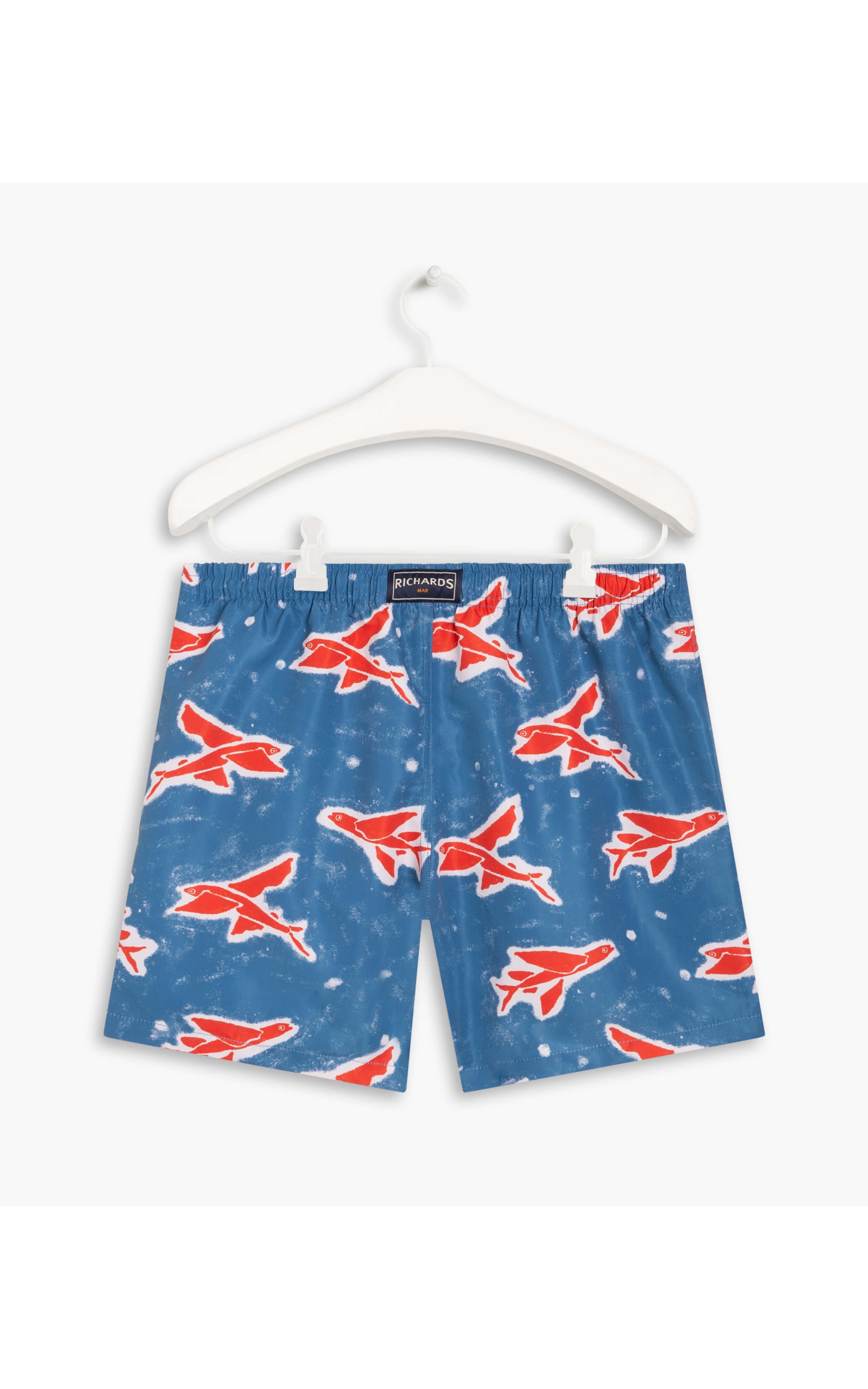 Short Praia Estampa Flying Fish Azul Bic