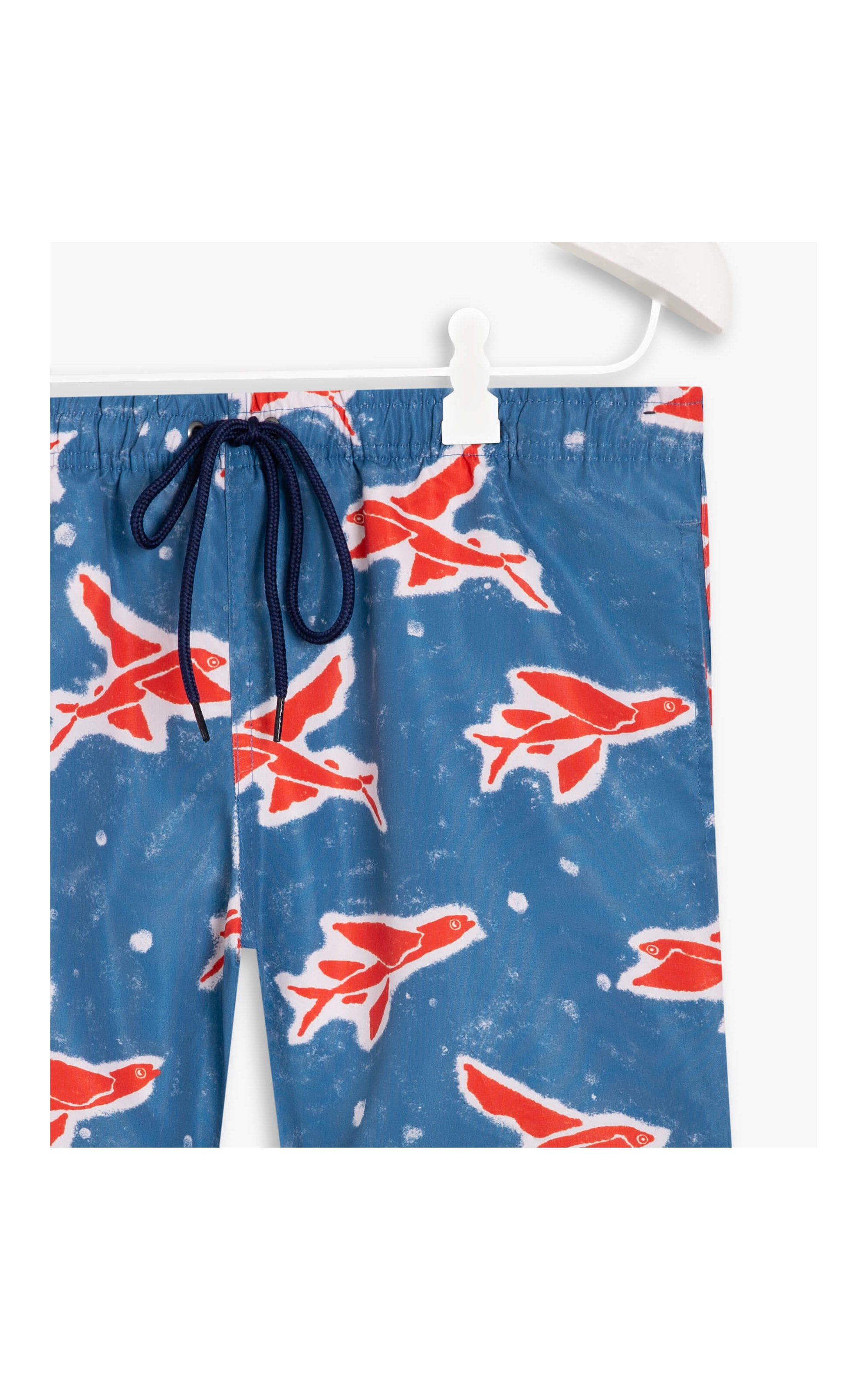 Short Praia Estampa Flying Fish Azul Bic
