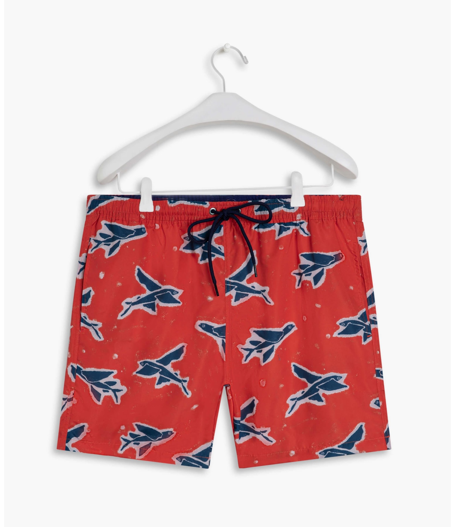 Short Praia Estampa Flying Fish Laranja
