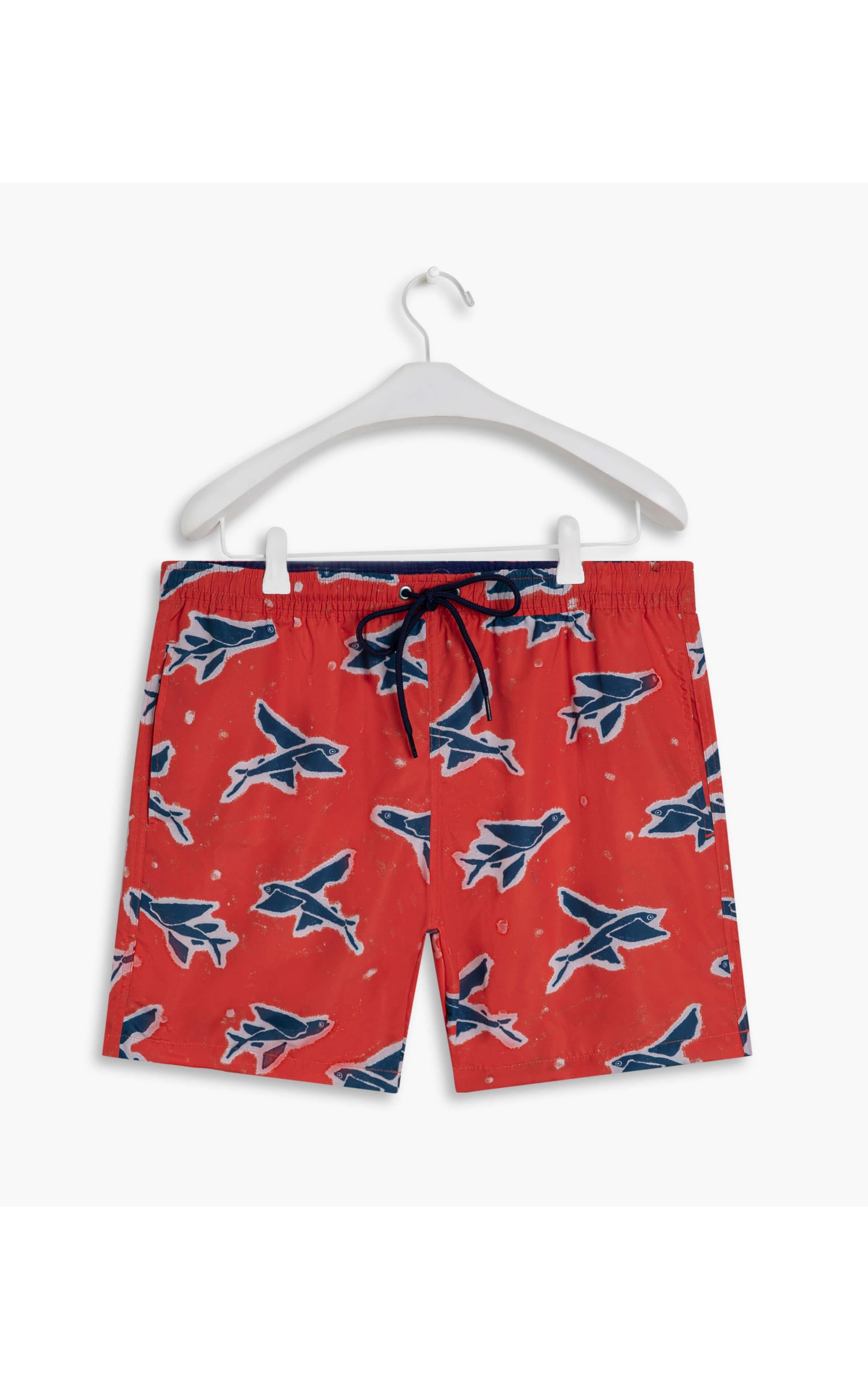 Short Praia Estampa Flying Fish Laranja