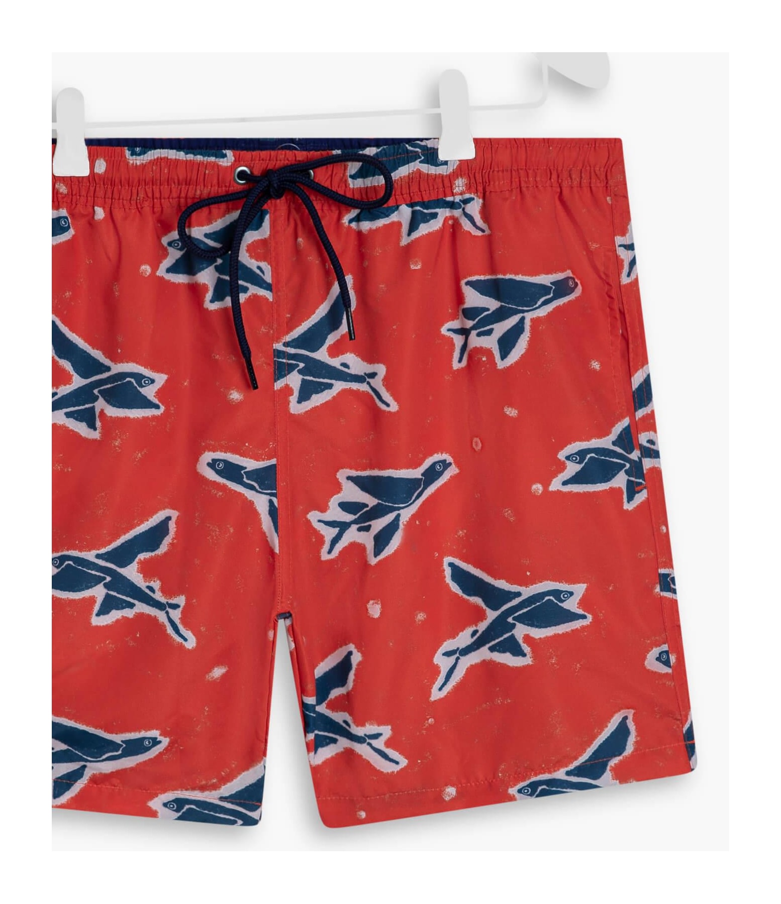 Short Praia Estampa Flying Fish Laranja