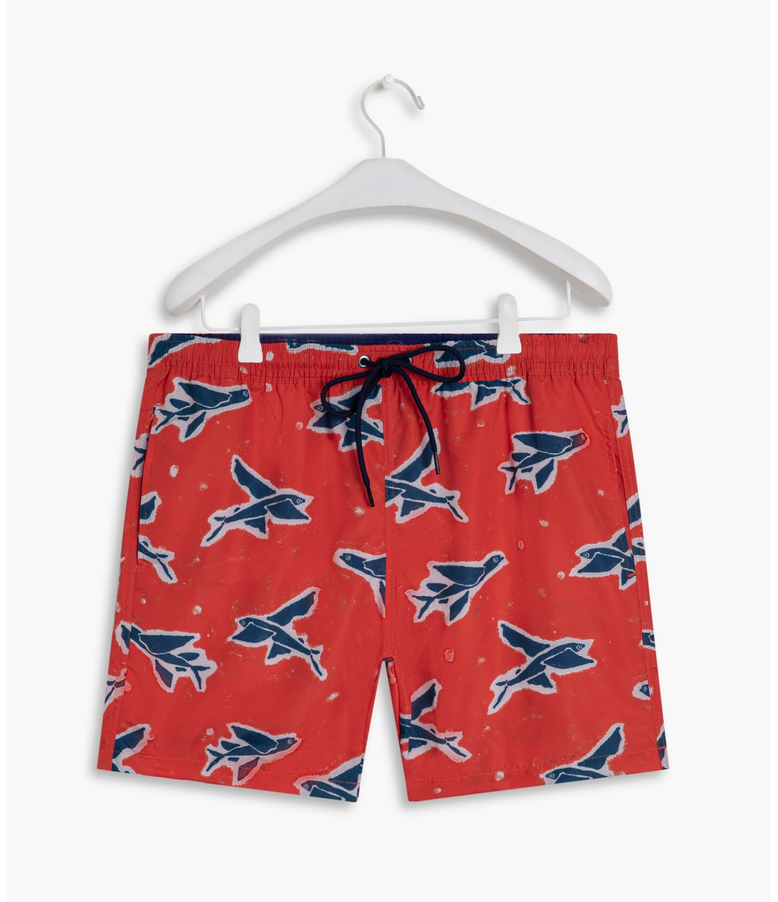 Short Praia Estampa Flying Fish Laranja