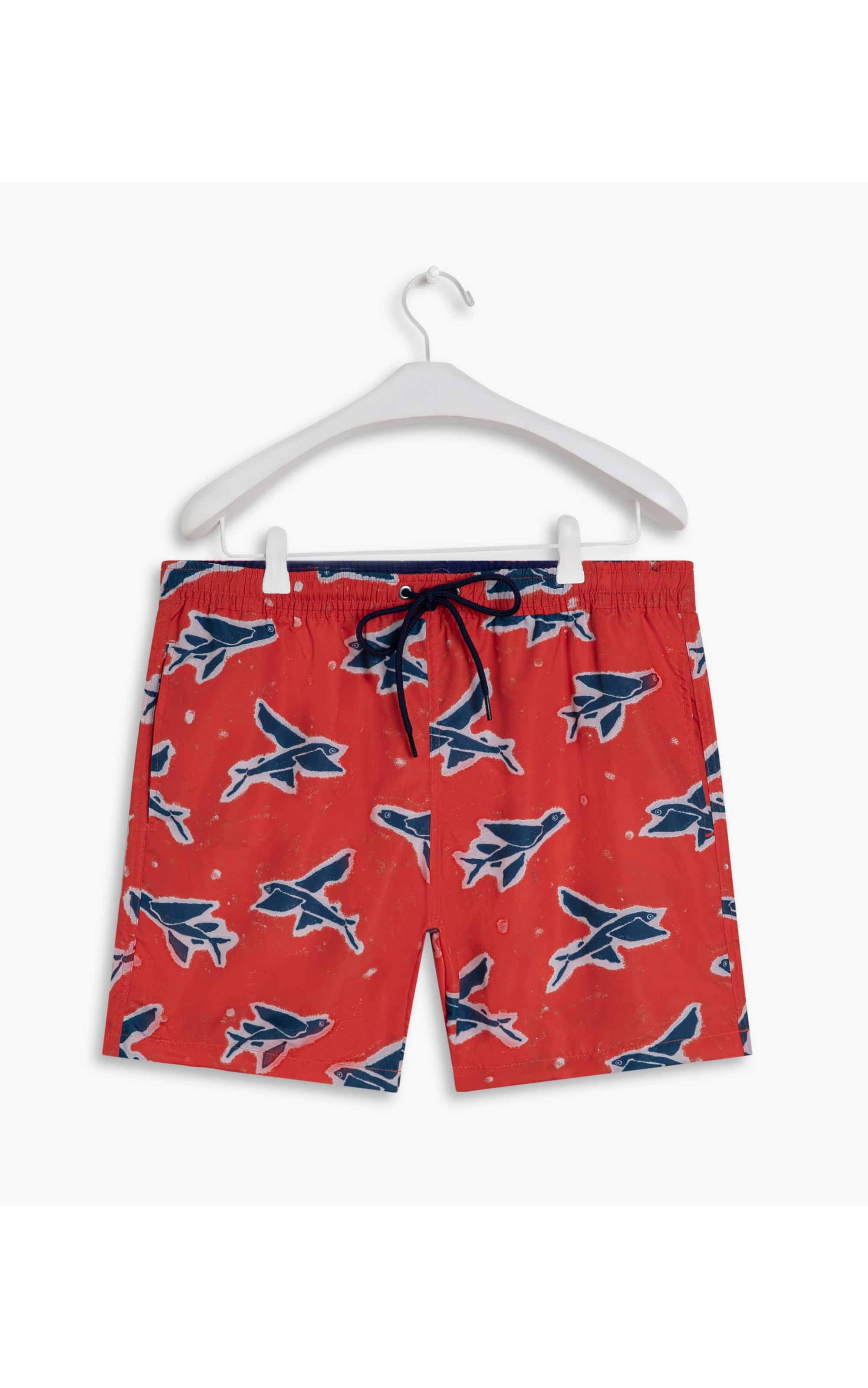 Short Praia Estampa Flying Fish Laranja