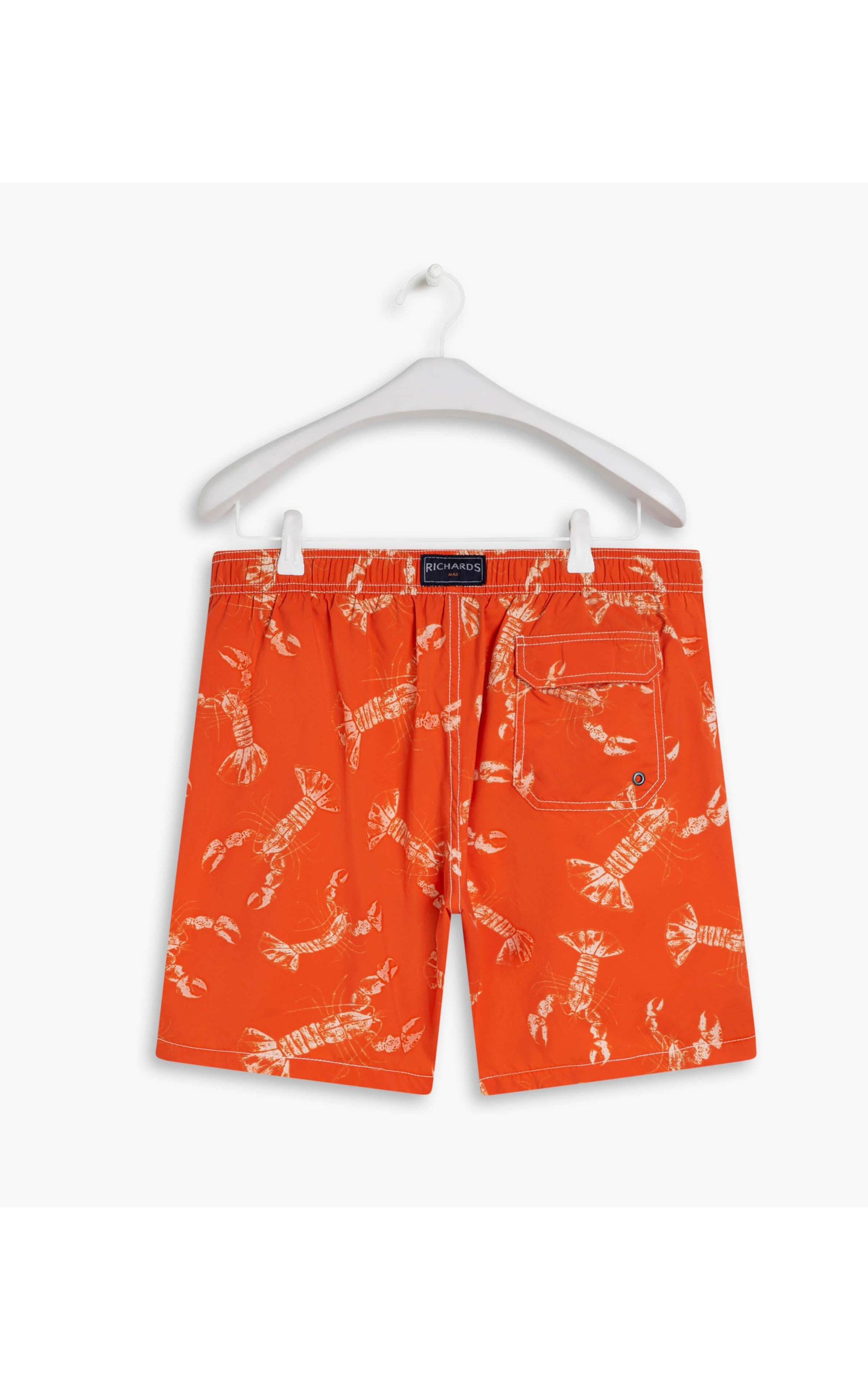 Short Praia Estampa Lobster Laranja