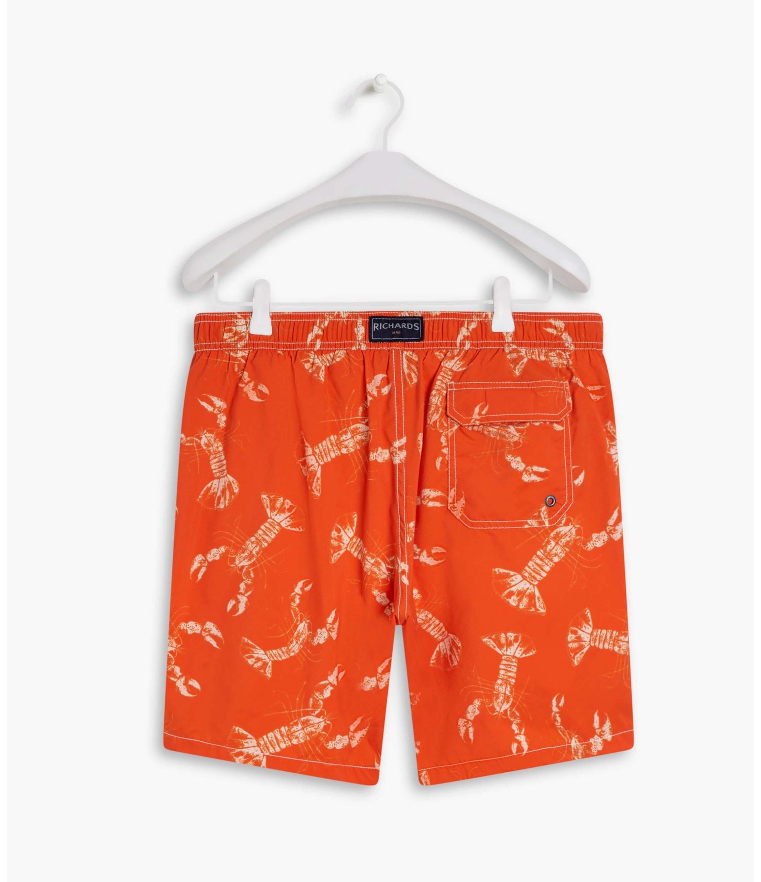 Short Praia Estampa Lobster Laranja
