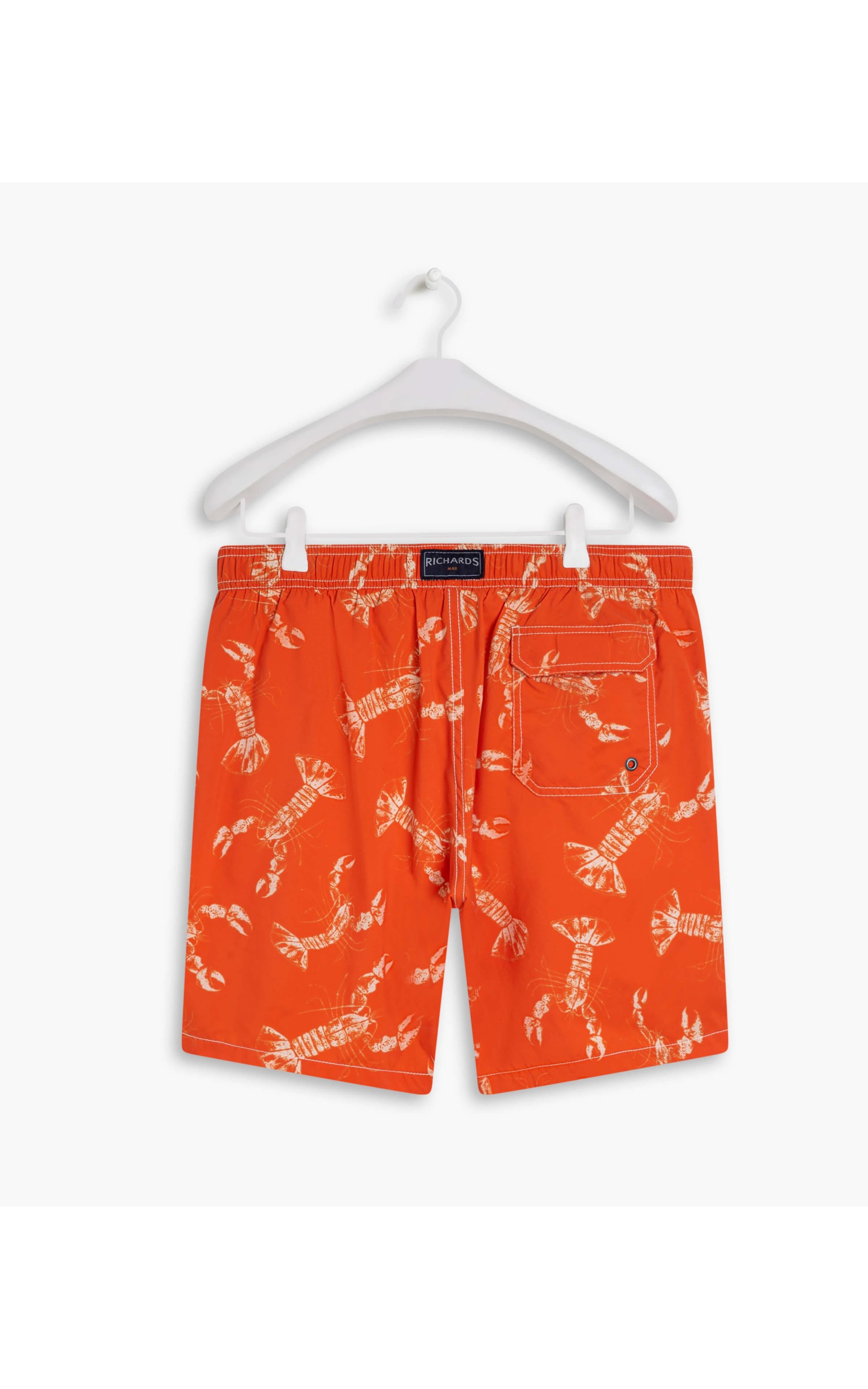 Short Praia Estampa Lobster Laranja