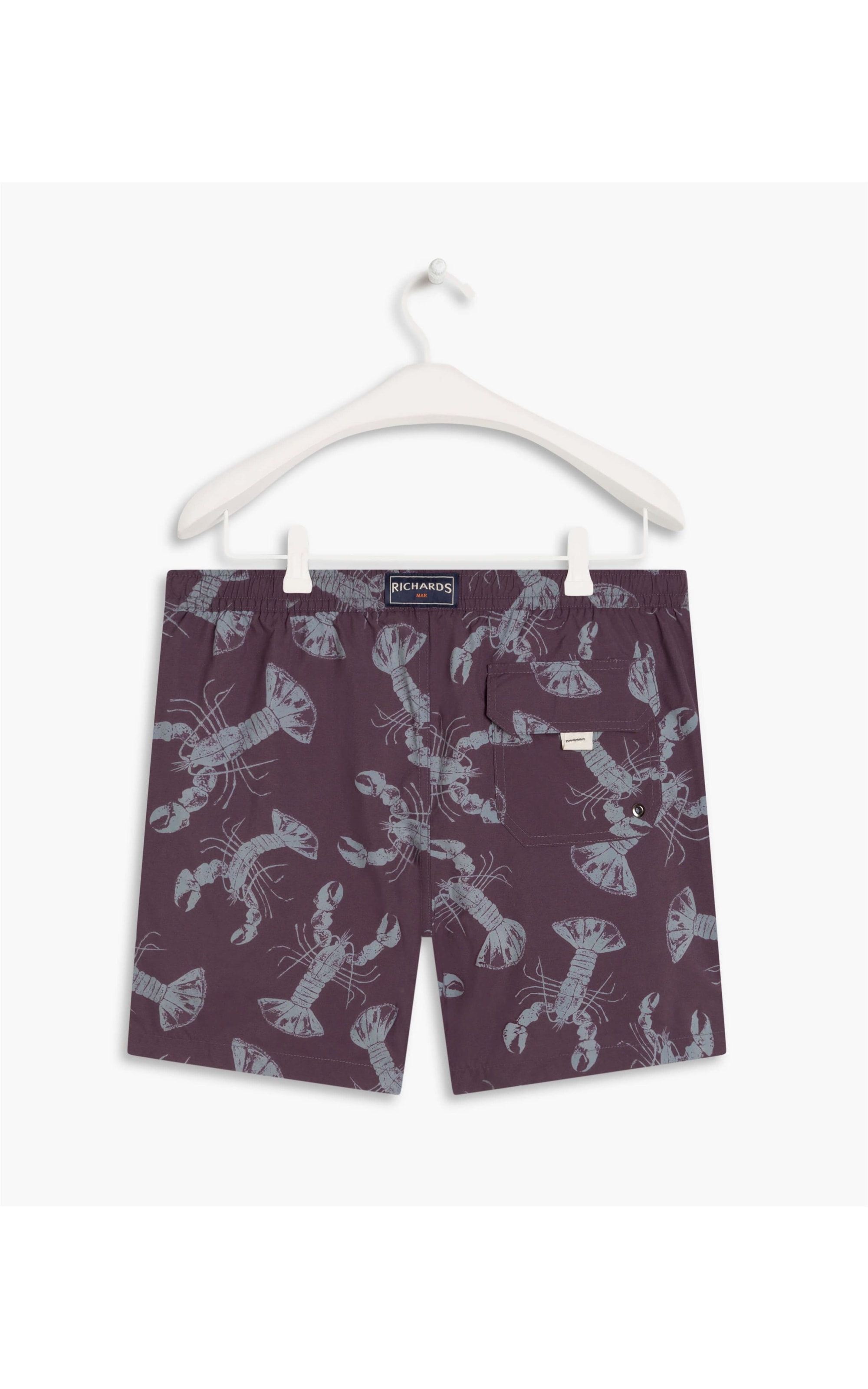 Short Praia Estampa Lobster Marinho