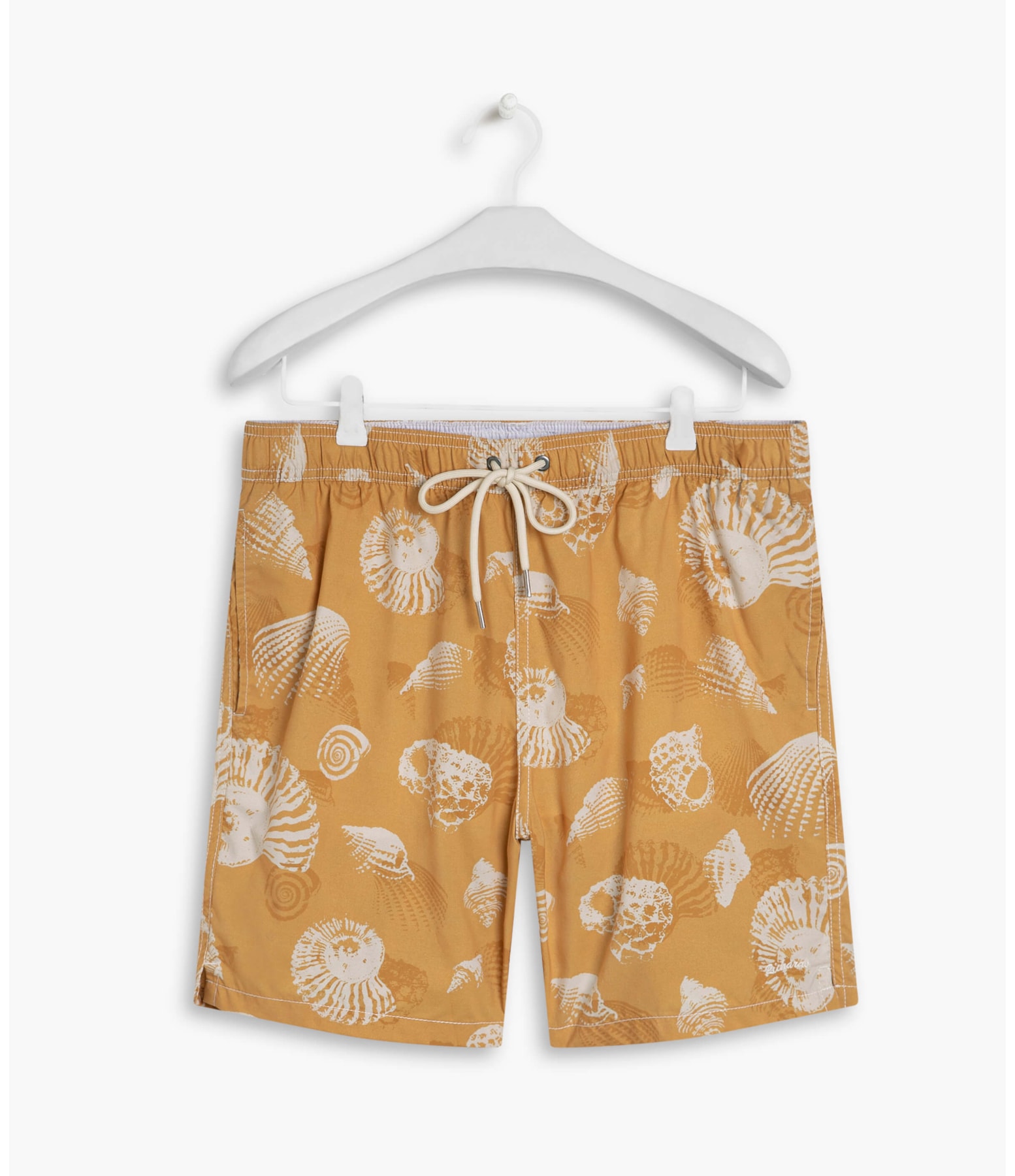 Short Praia Estampa Shell  Amarelo