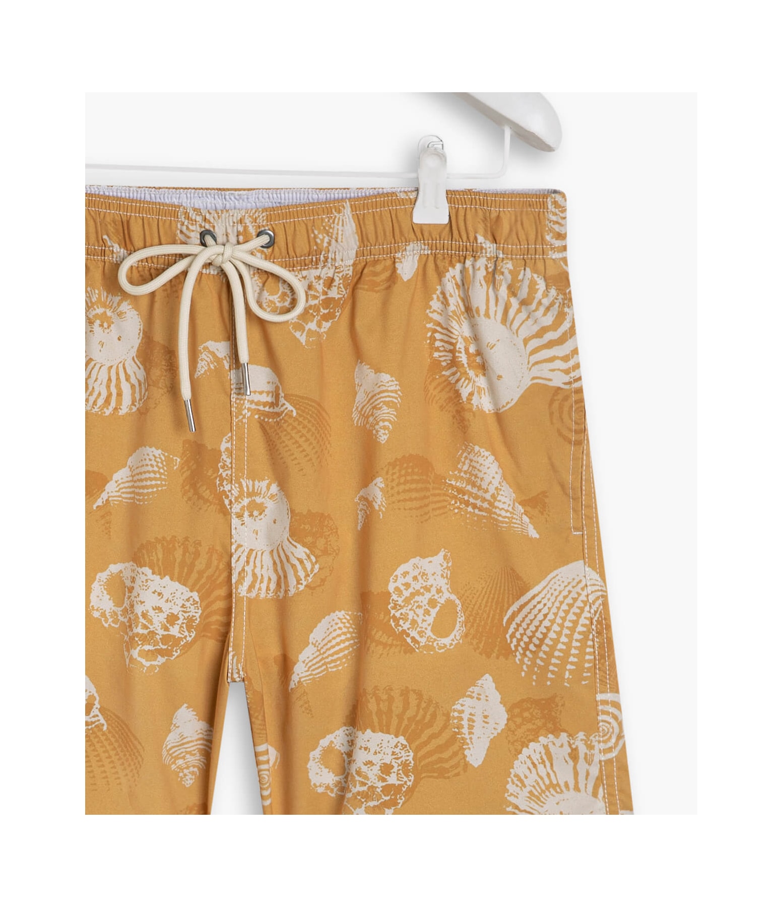 Short Praia Estampa Shell  Amarelo