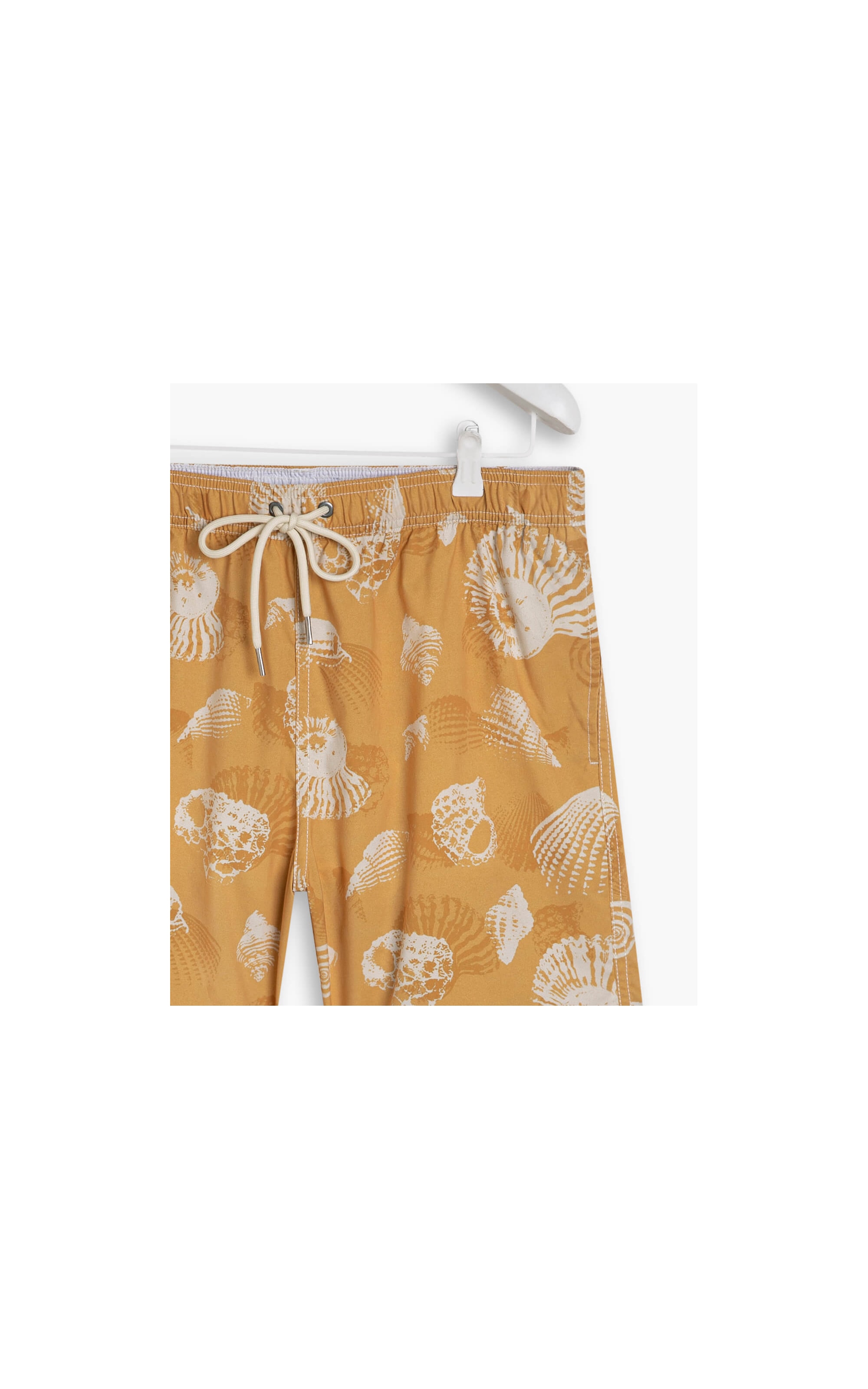 Short Praia Estampa Shell  Amarelo