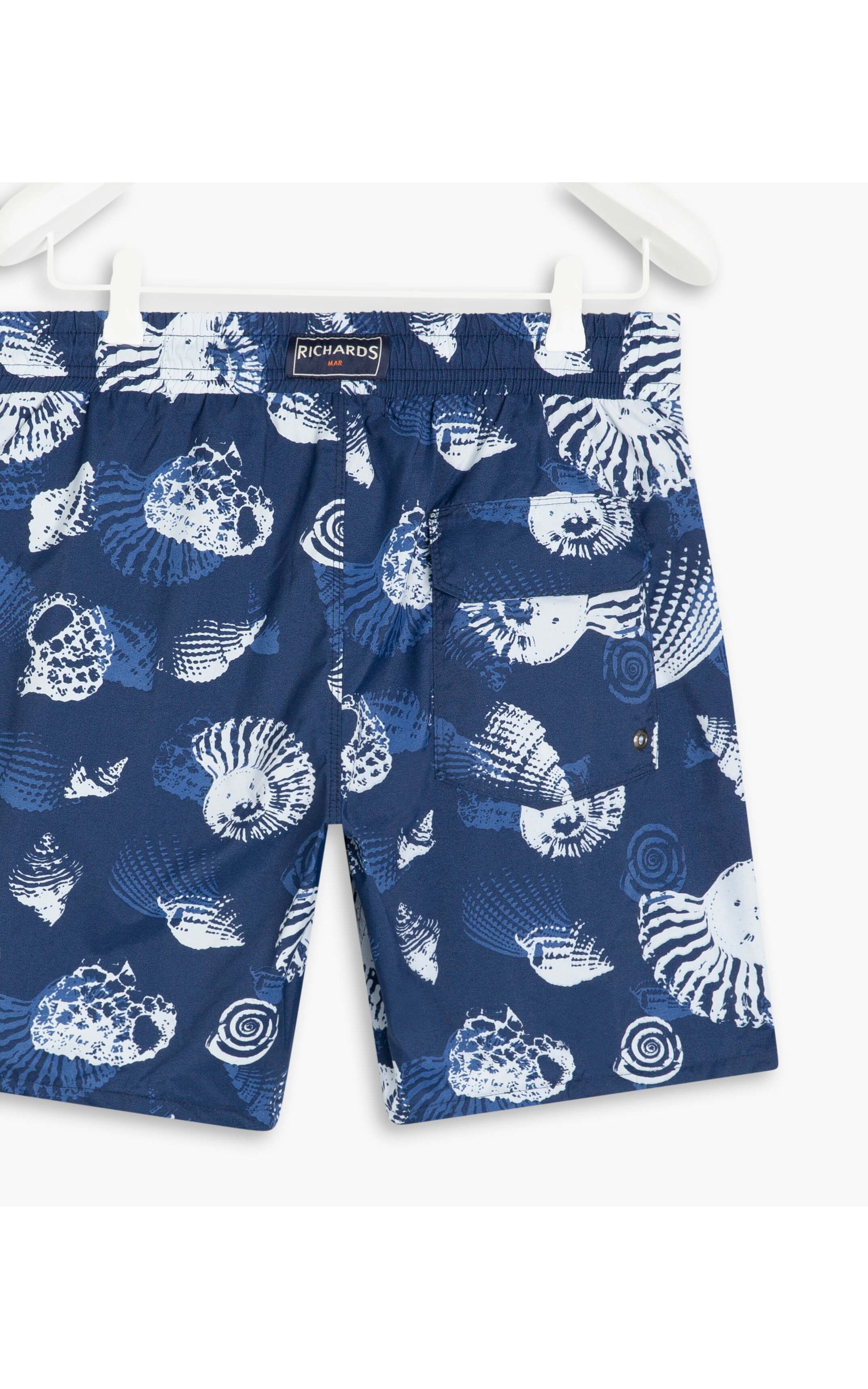 Short Praia Estampa Shell Marinho
