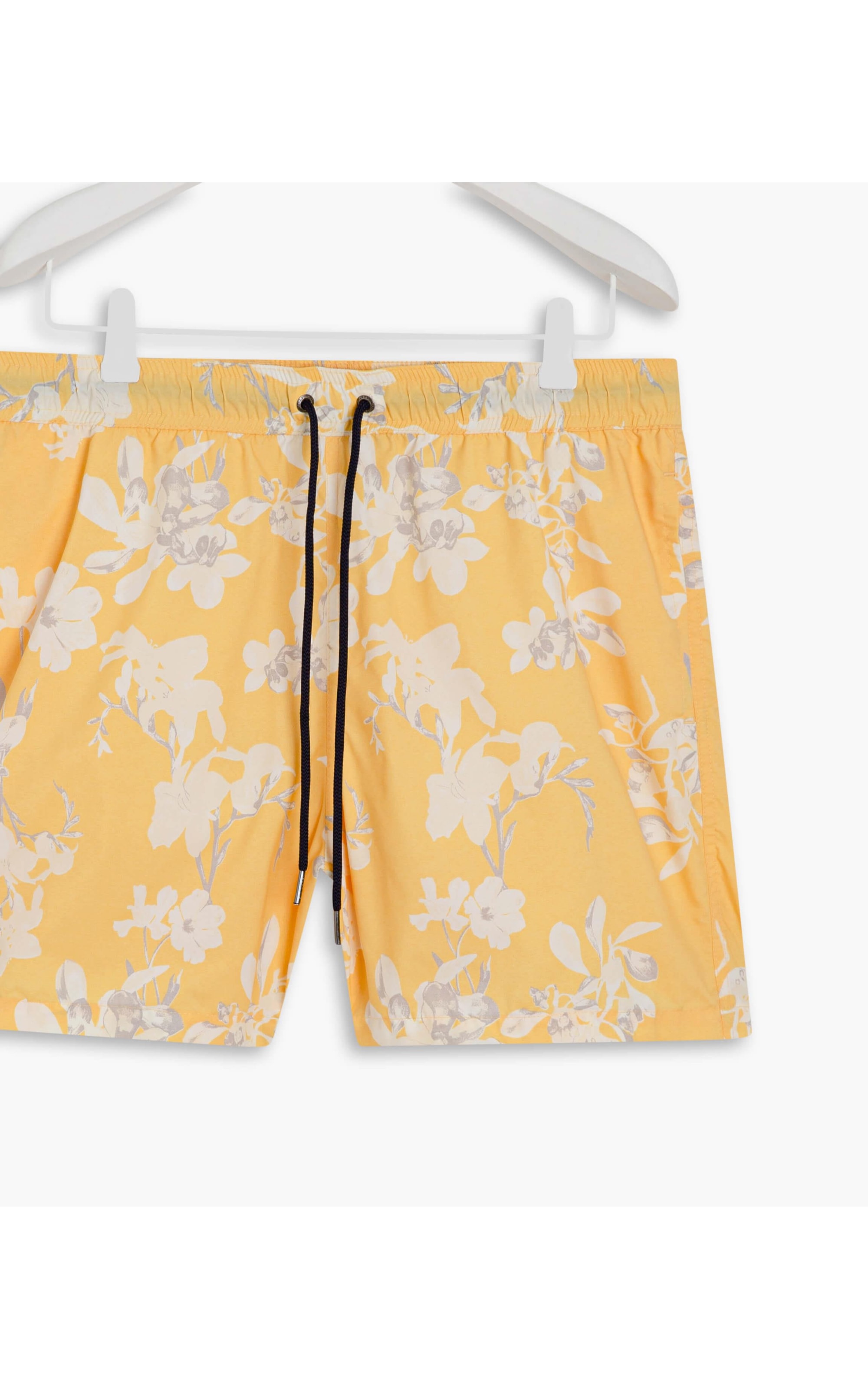 Short Praia Floral Rabiscos Marinho
