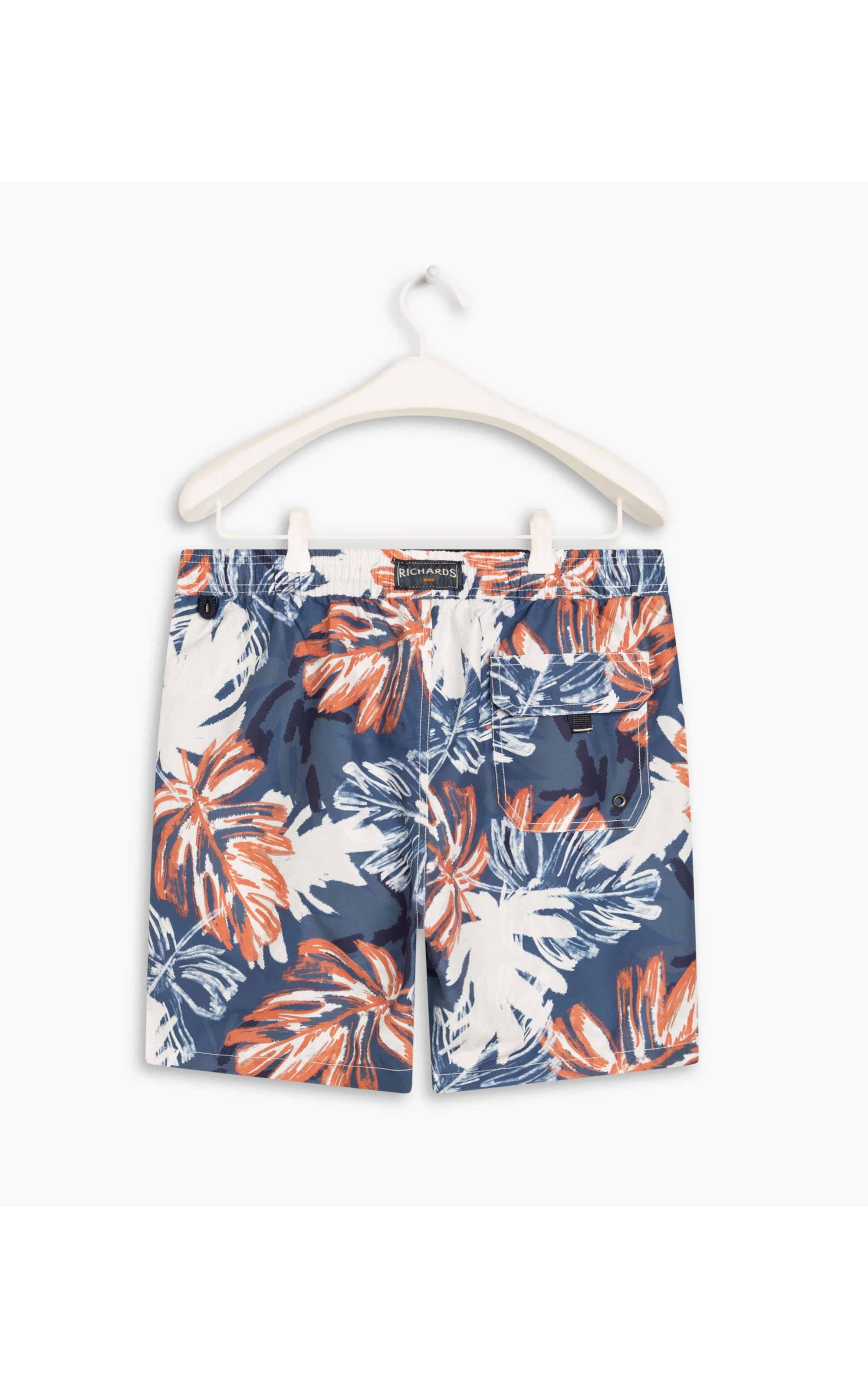 Short Praia Folhas Brush Hortencia