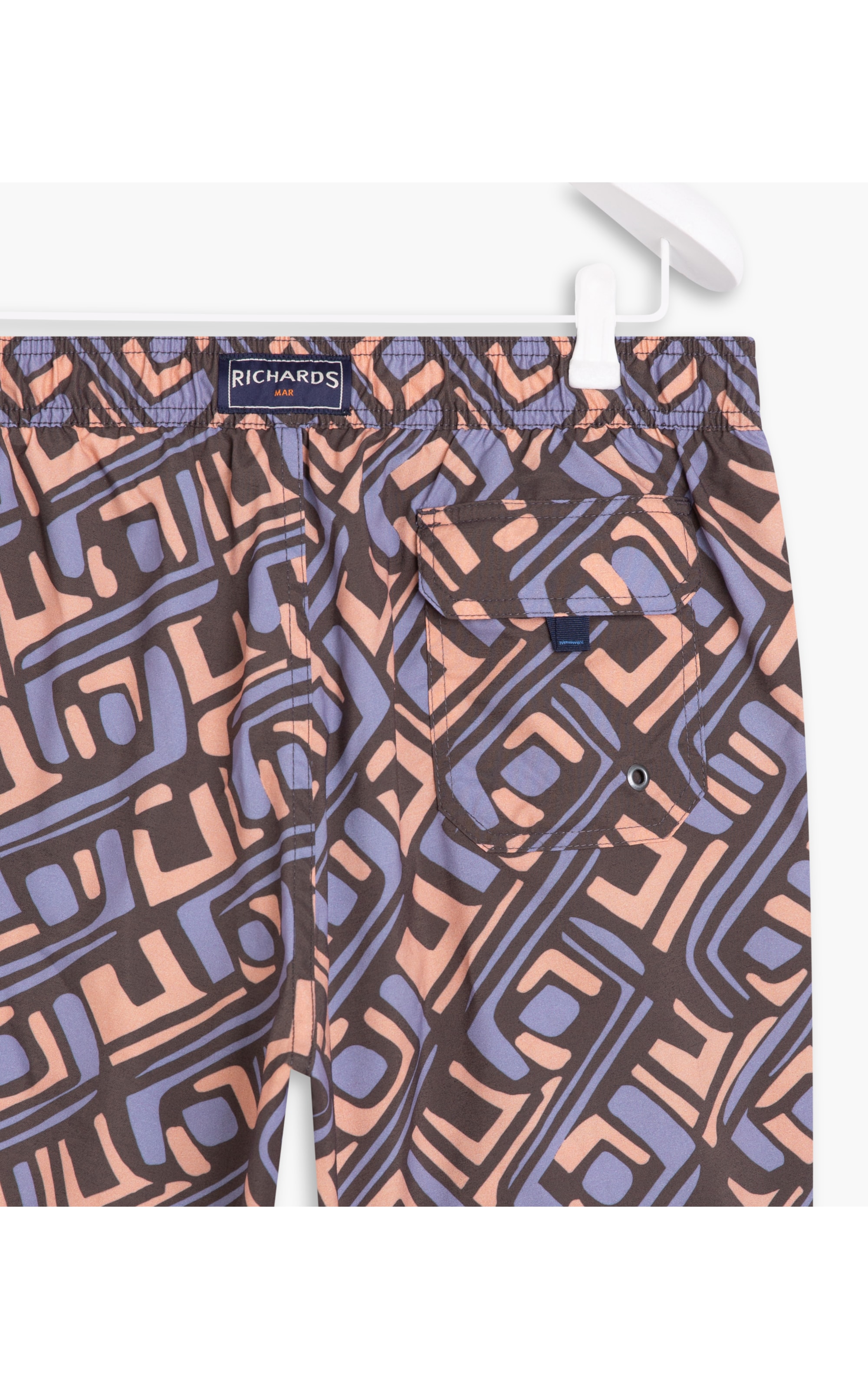 Short Praia Geo Tribal Melancia