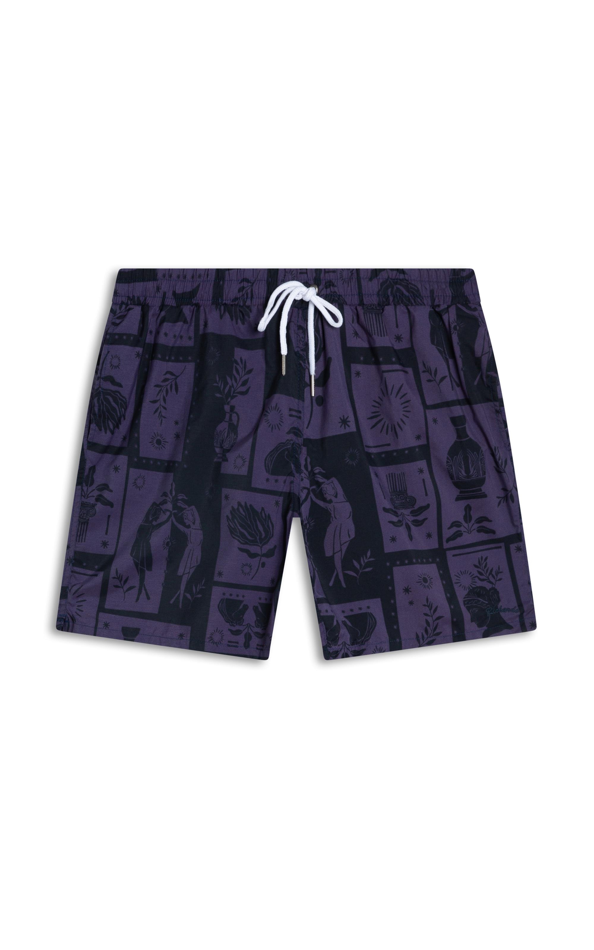 Short Praia Grécia Old Purple