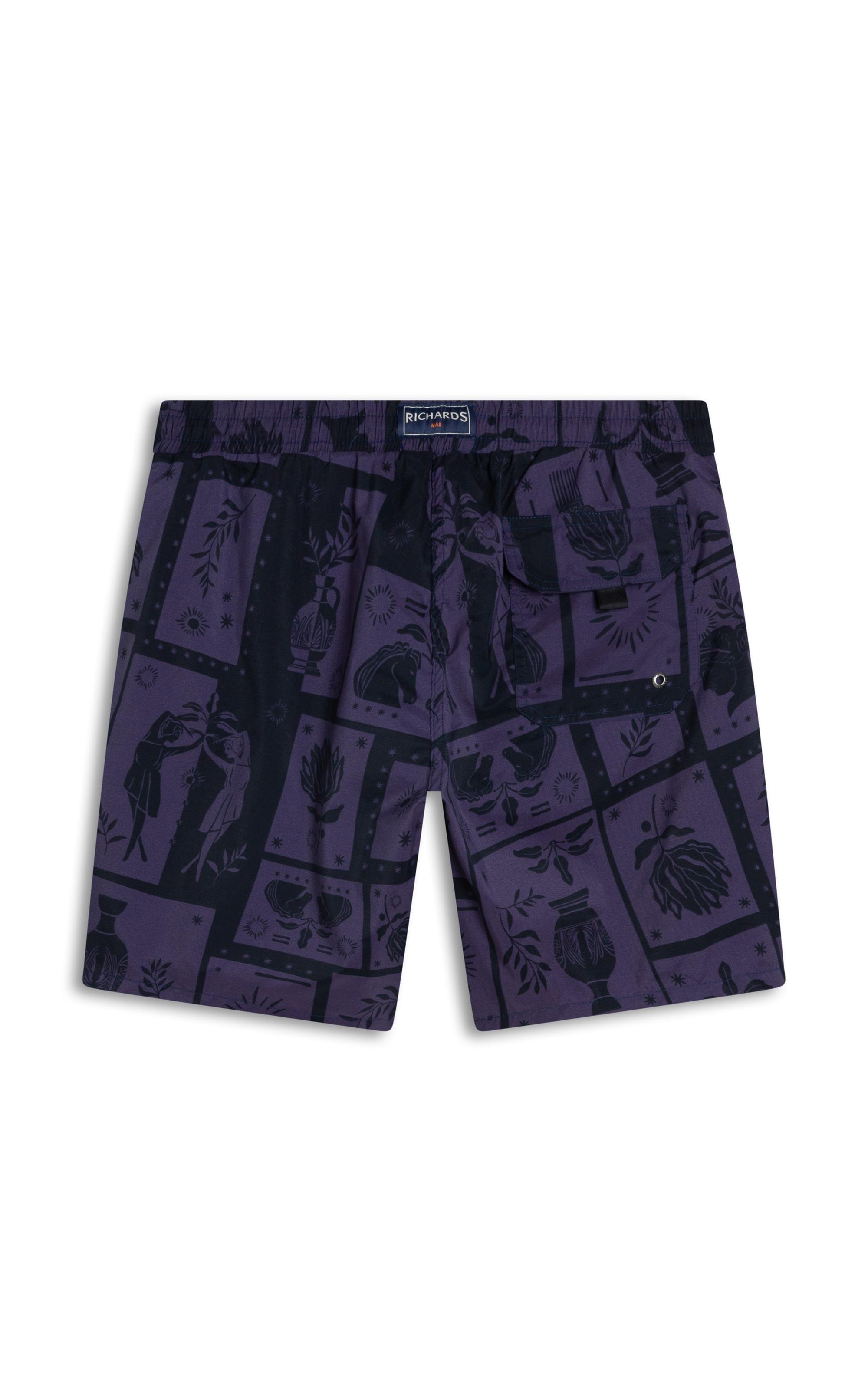 Short Praia Grécia Old Purple