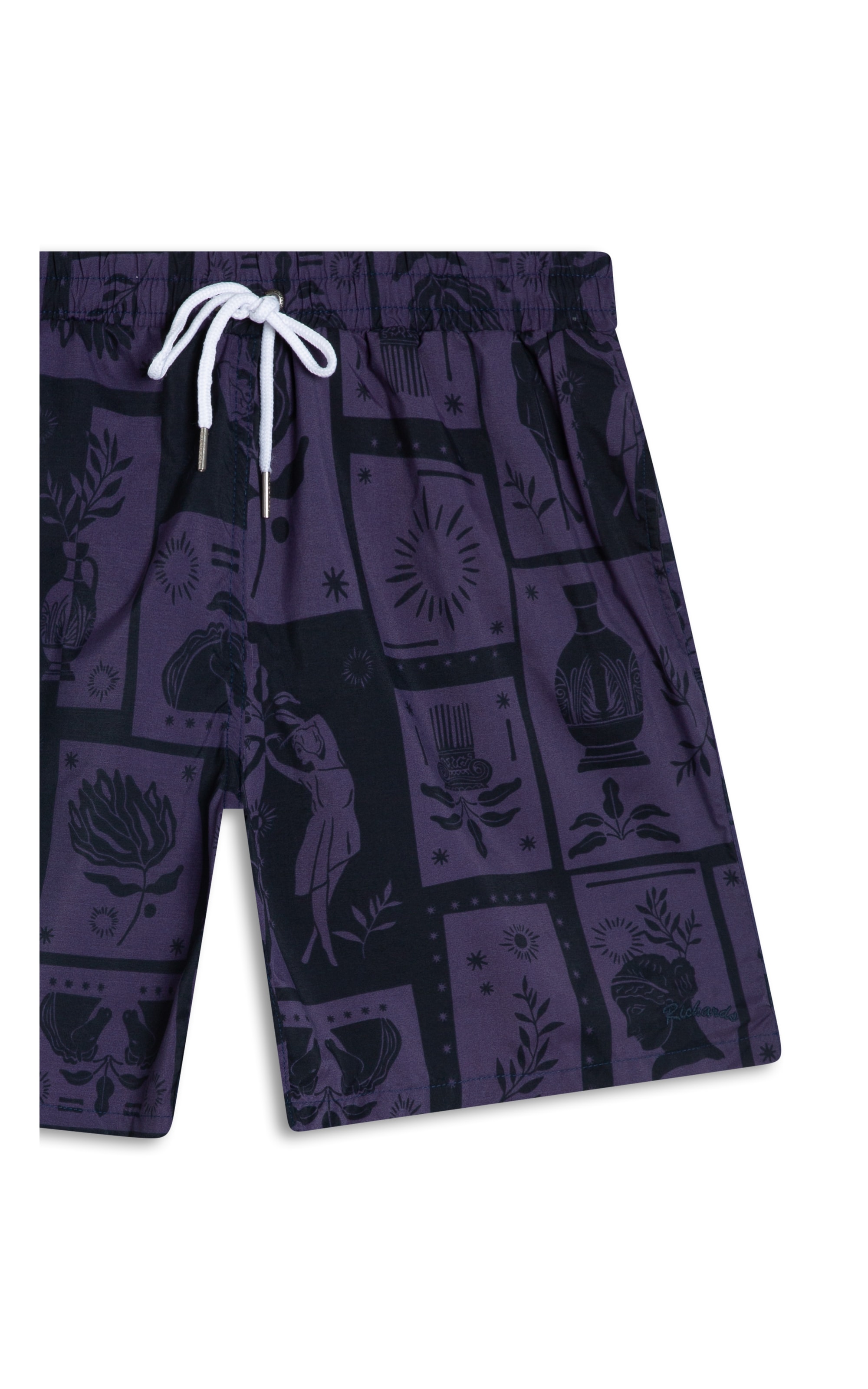 Short Praia Grécia Old Purple