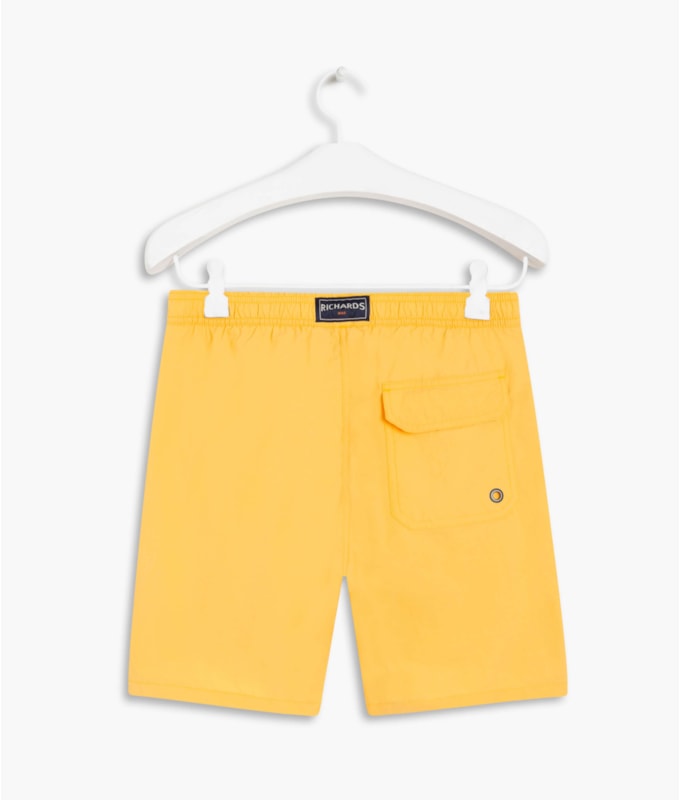 Short Praia Liso Amarelo