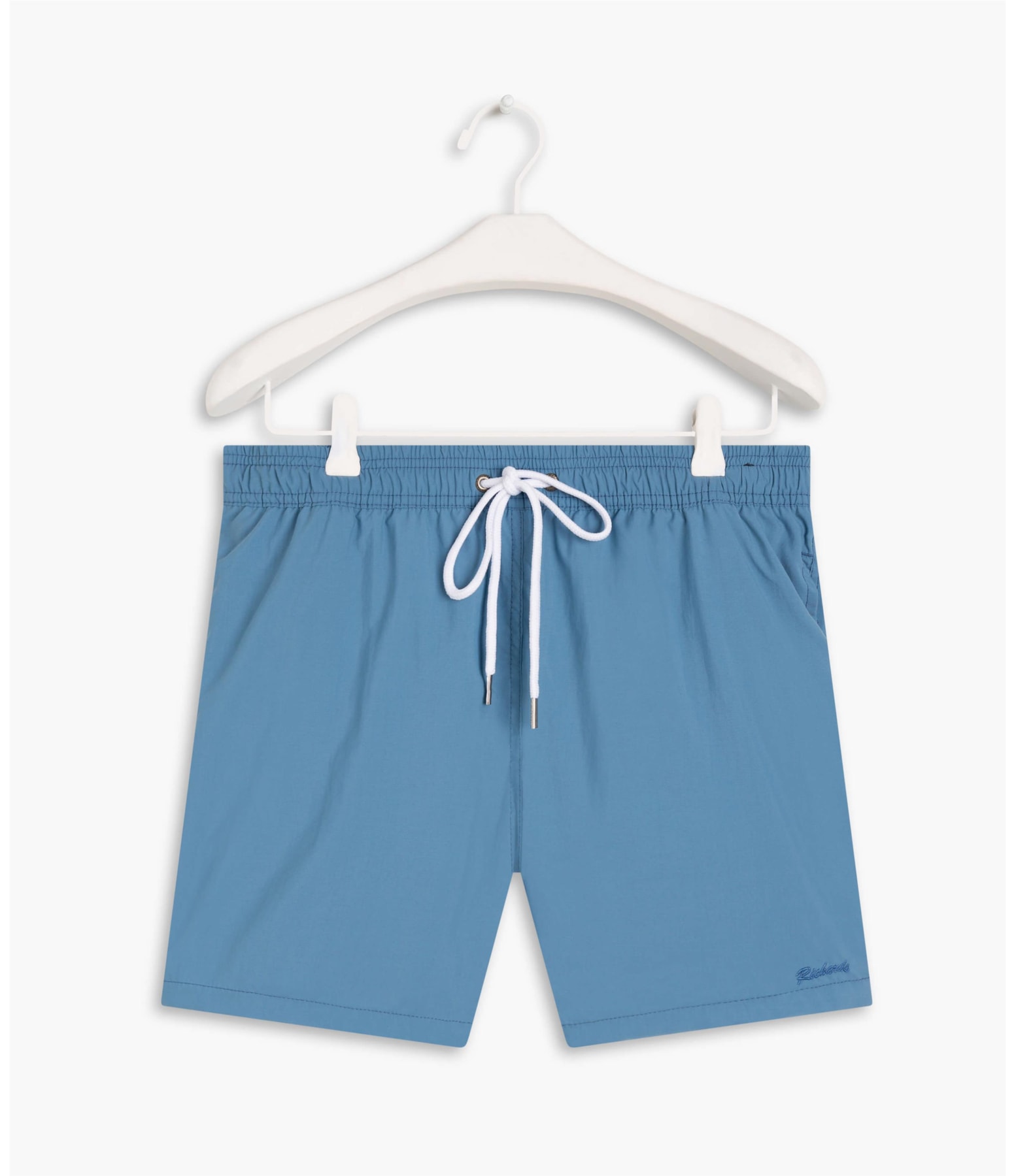 Short Praia Liso Azul Claro
