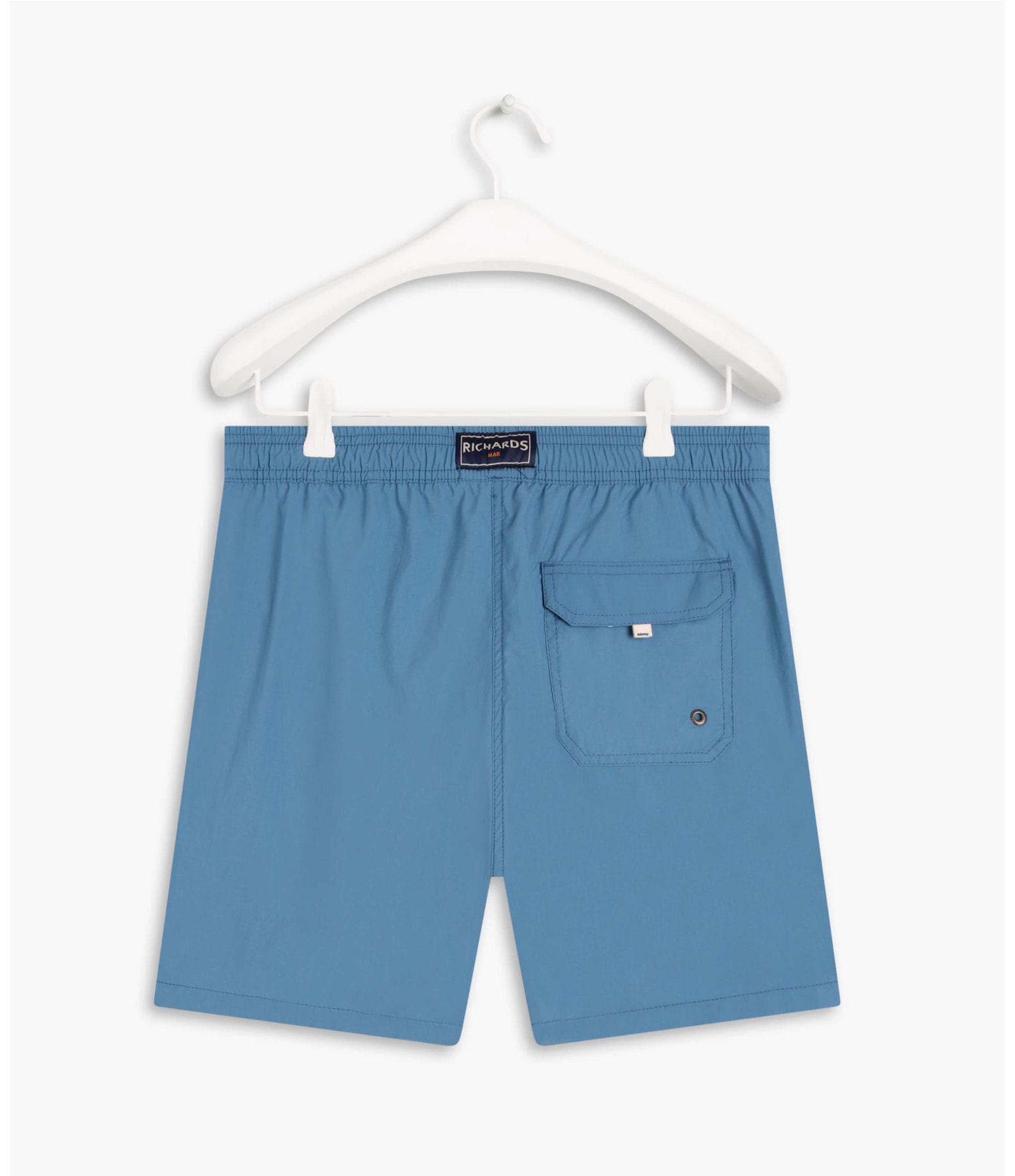 Short Praia Liso Azul Claro