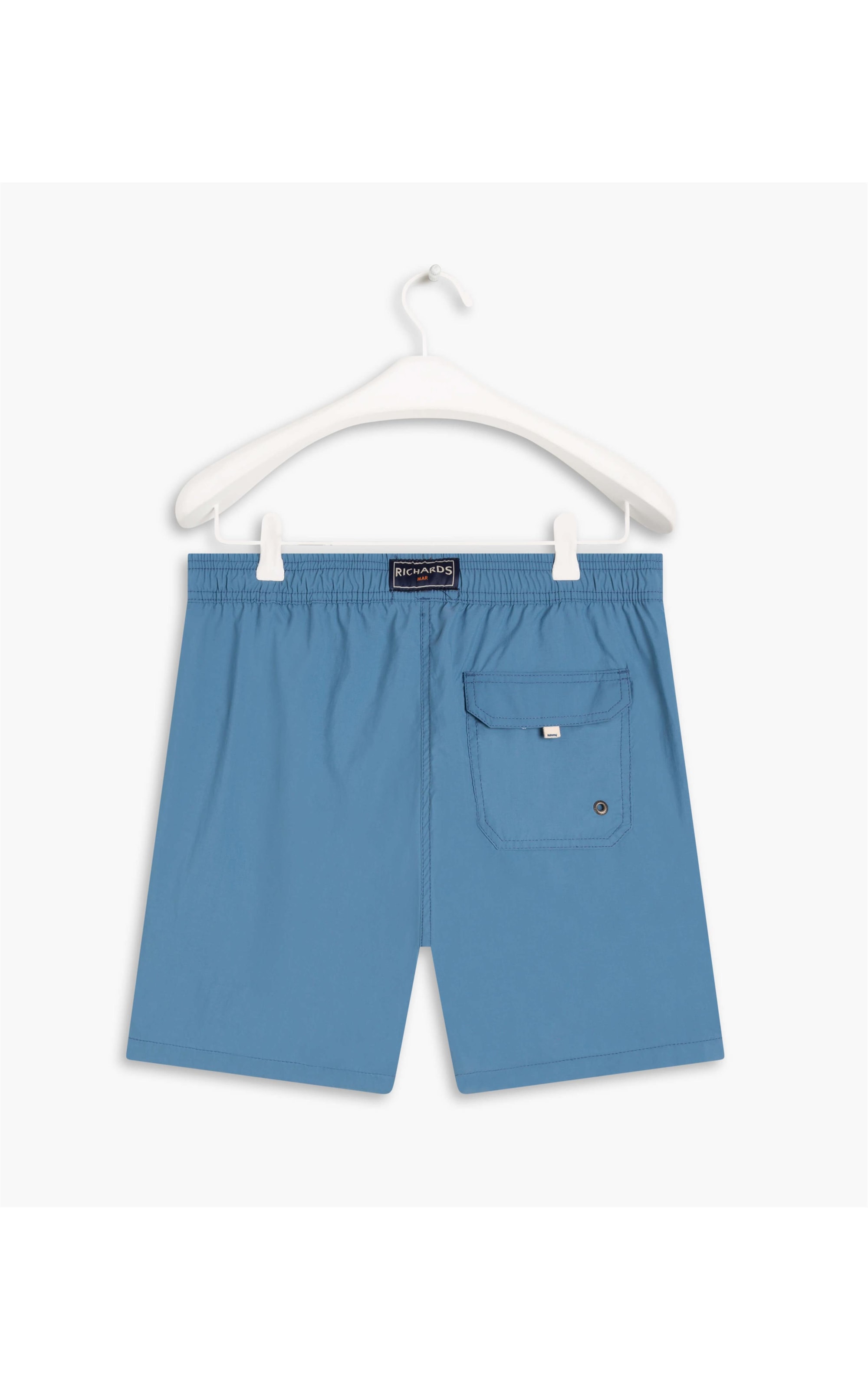 Short Praia Liso Azul Claro