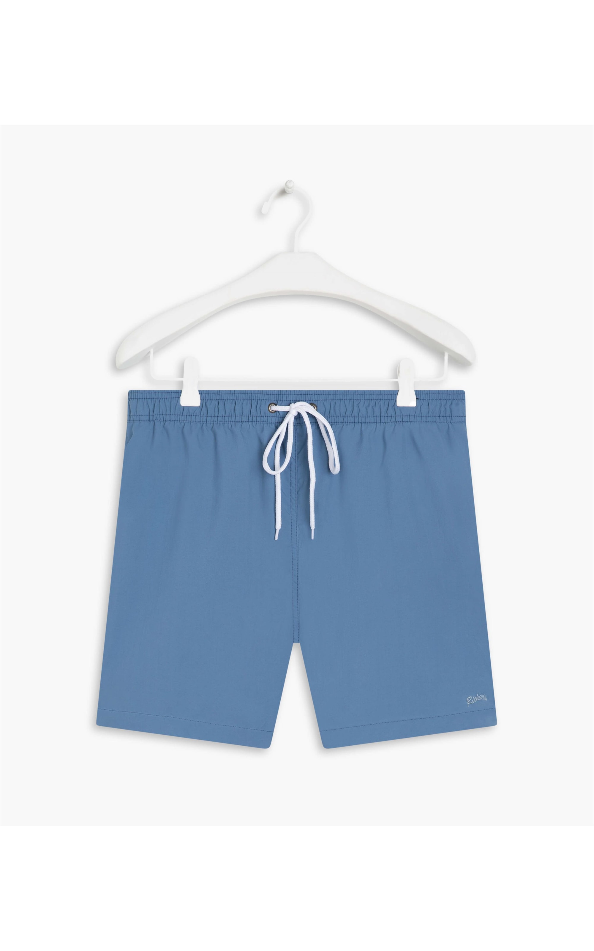 Short Praia Liso Azul Claro