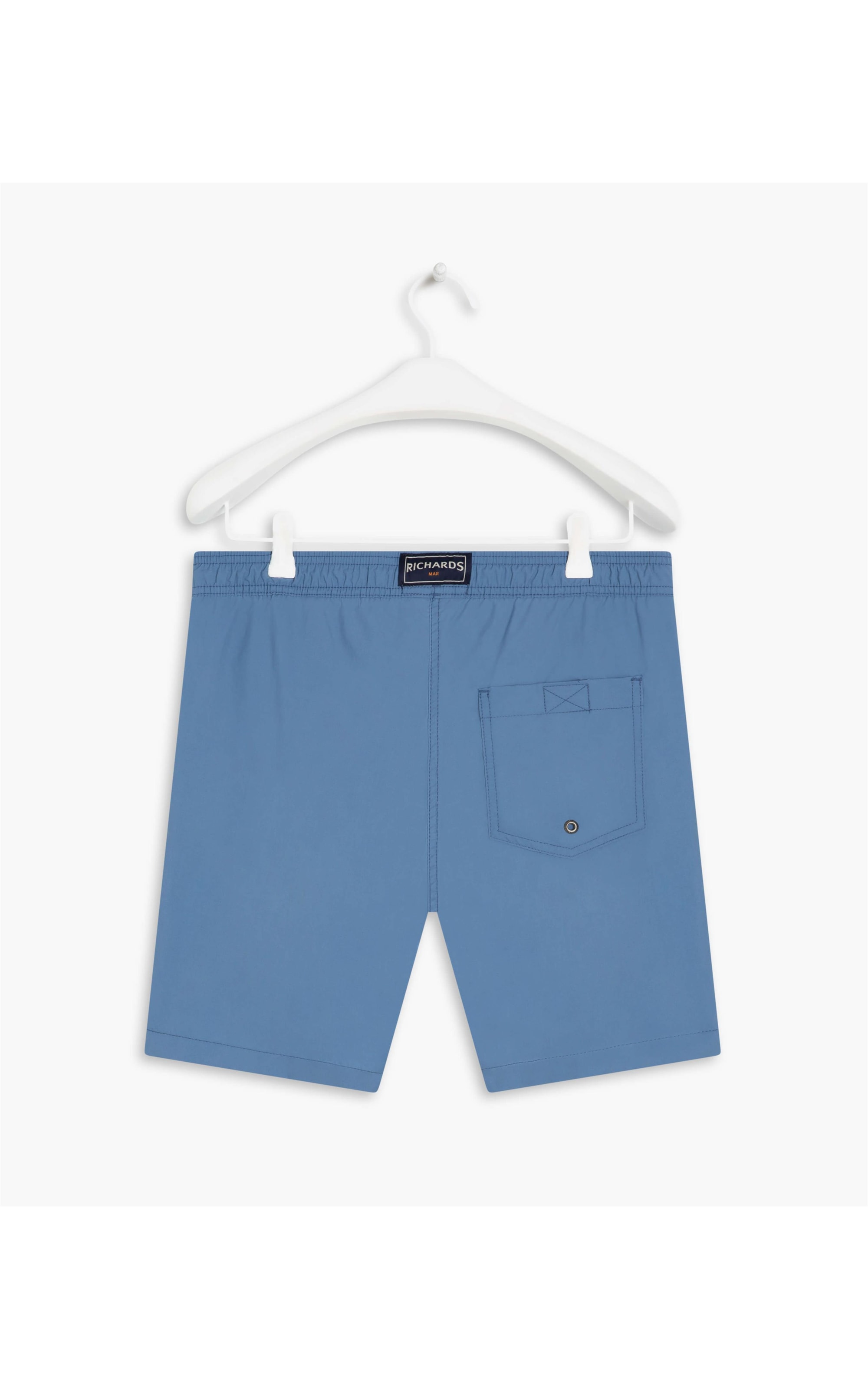 Short Praia Liso Azul Claro