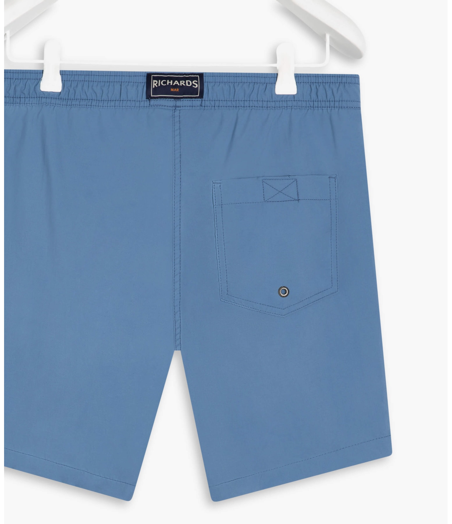 Short Praia Liso Azul Claro