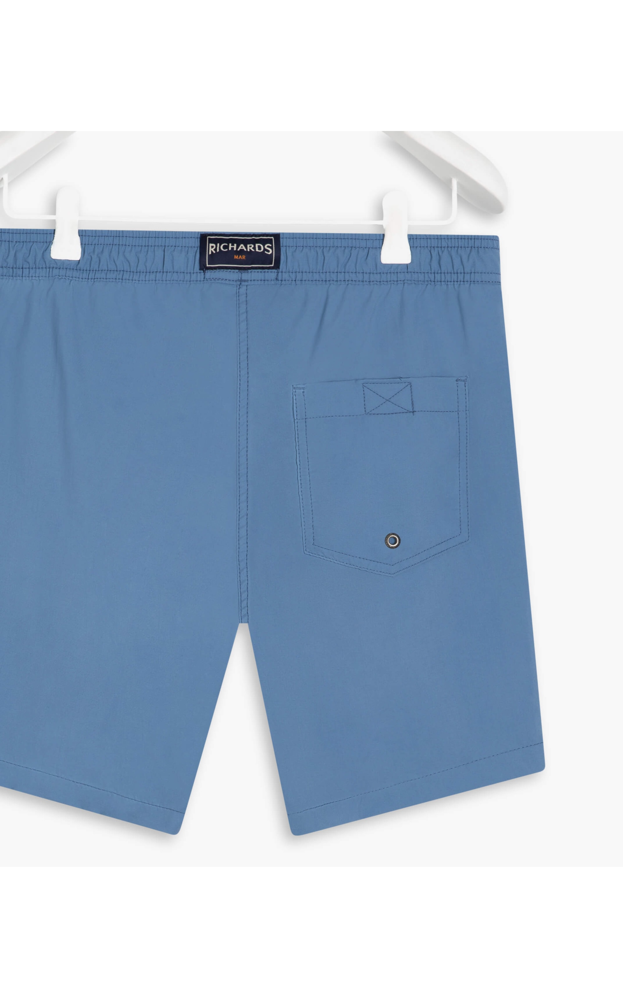 Short Praia Liso Azul Claro