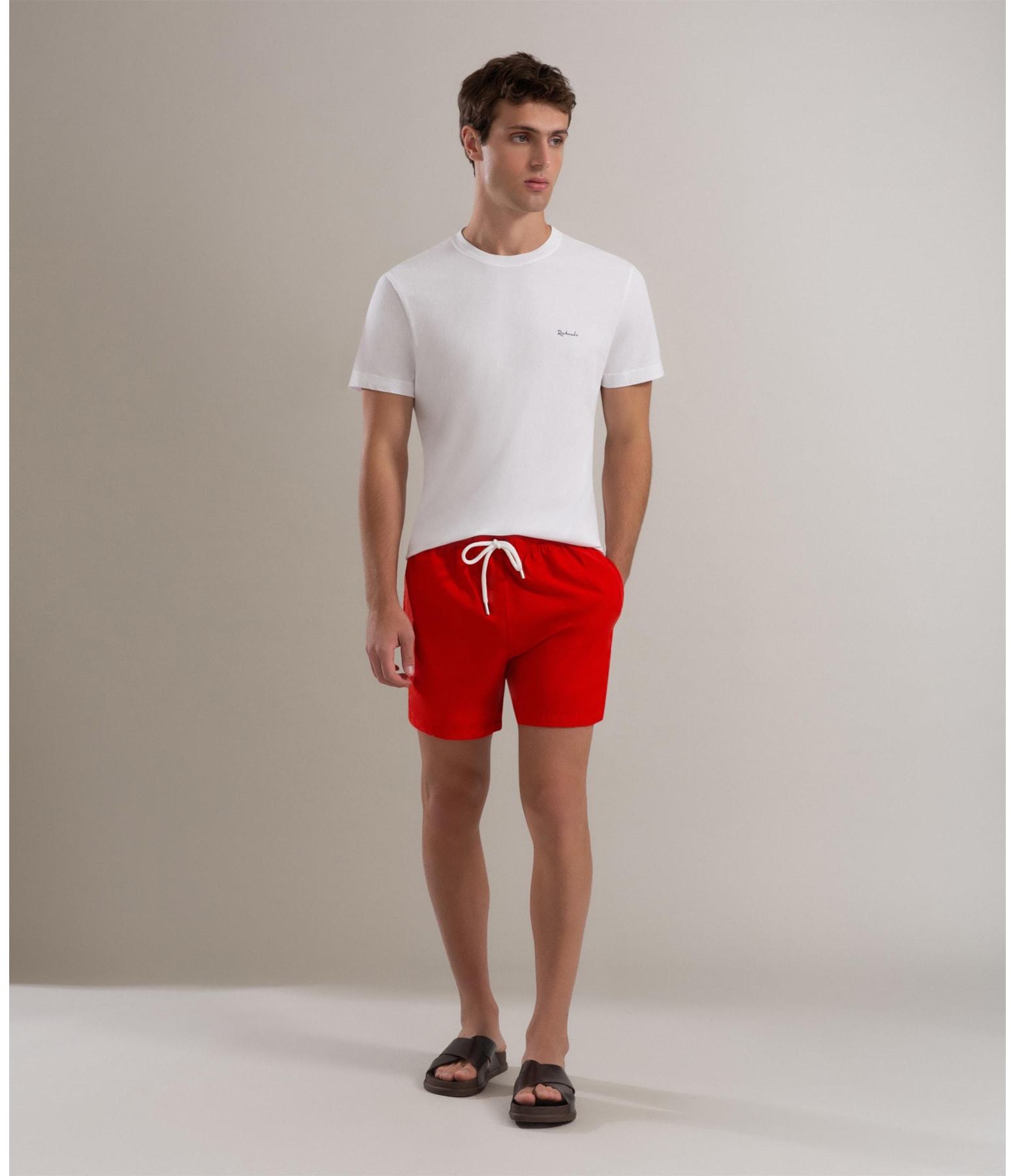 Short Praia Liso Biarritz Laranja
