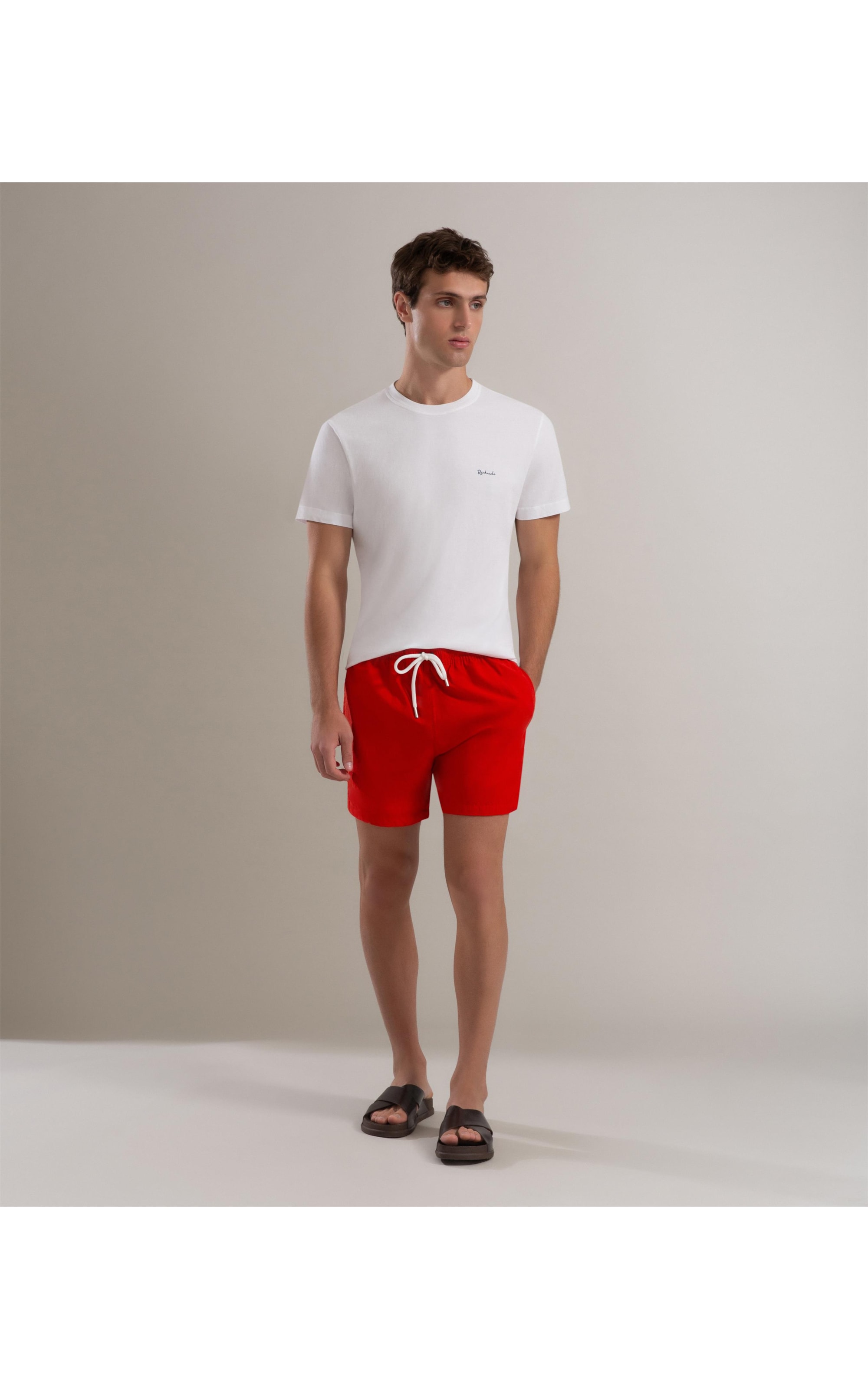 Short Praia Liso Biarritz Laranja